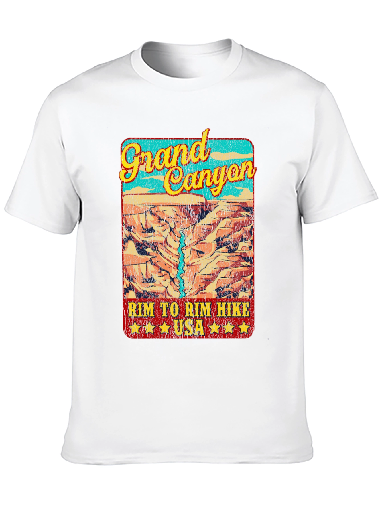 Grand Canyon Rim Hike T-Shirt - USA Travel Souvenir