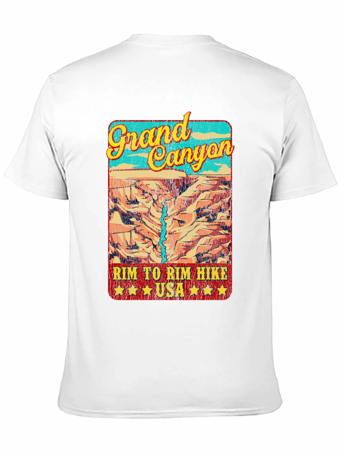 Grand Canyon Rim Hike T-Shirt - USA Travel Souvenir