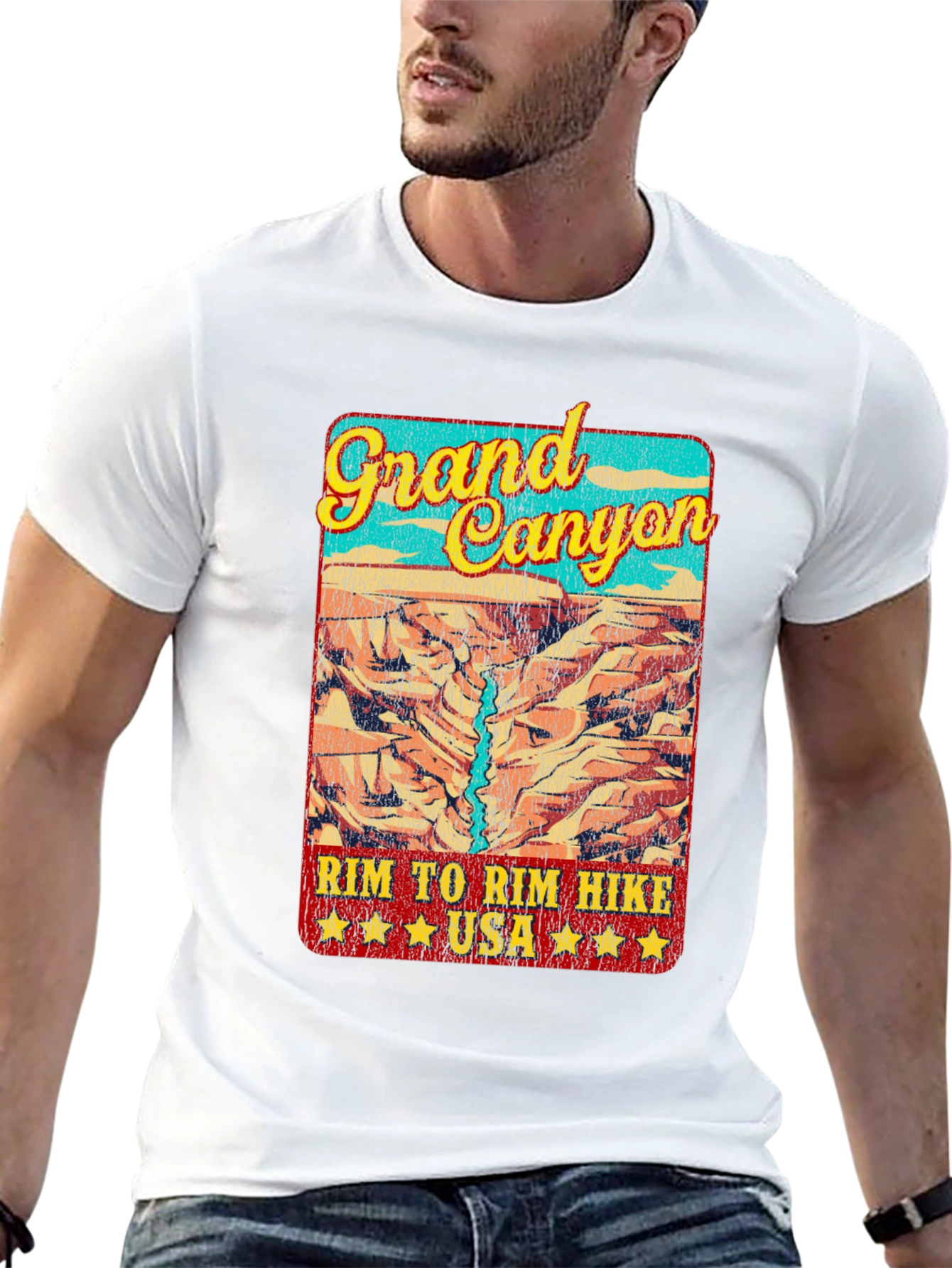 Grand Canyon Rim Hike T-Shirt - USA Travel Souvenir