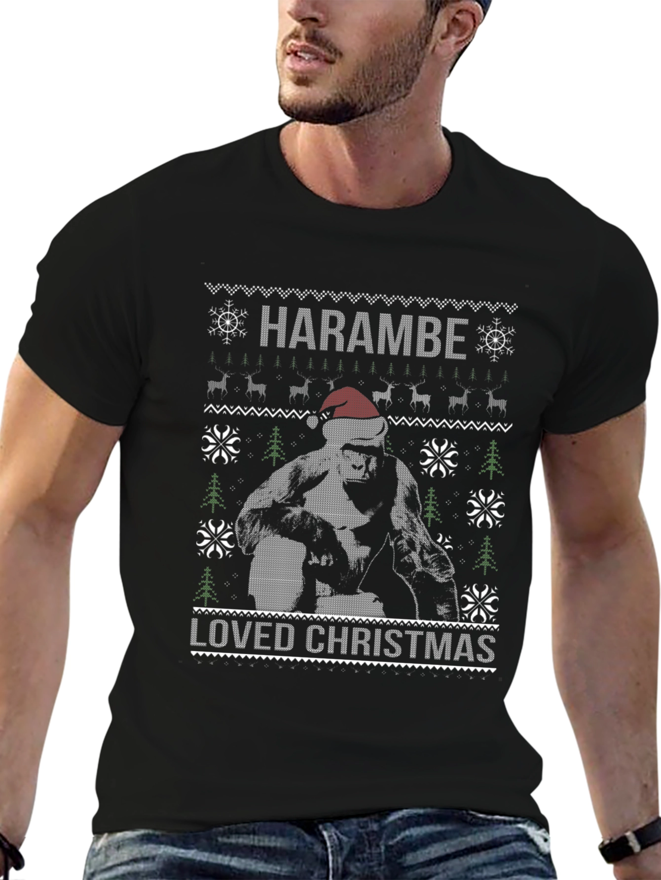 Harambe Loved Christmas T-Shirt
