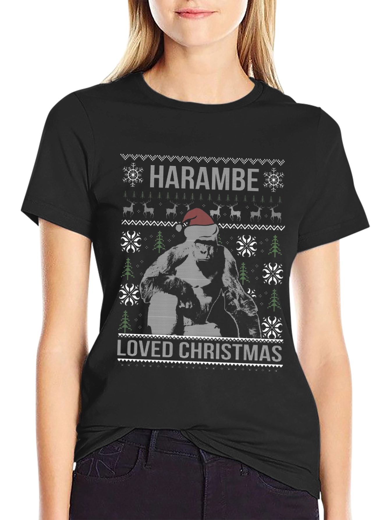 Harambe Loved Christmas T-Shirt