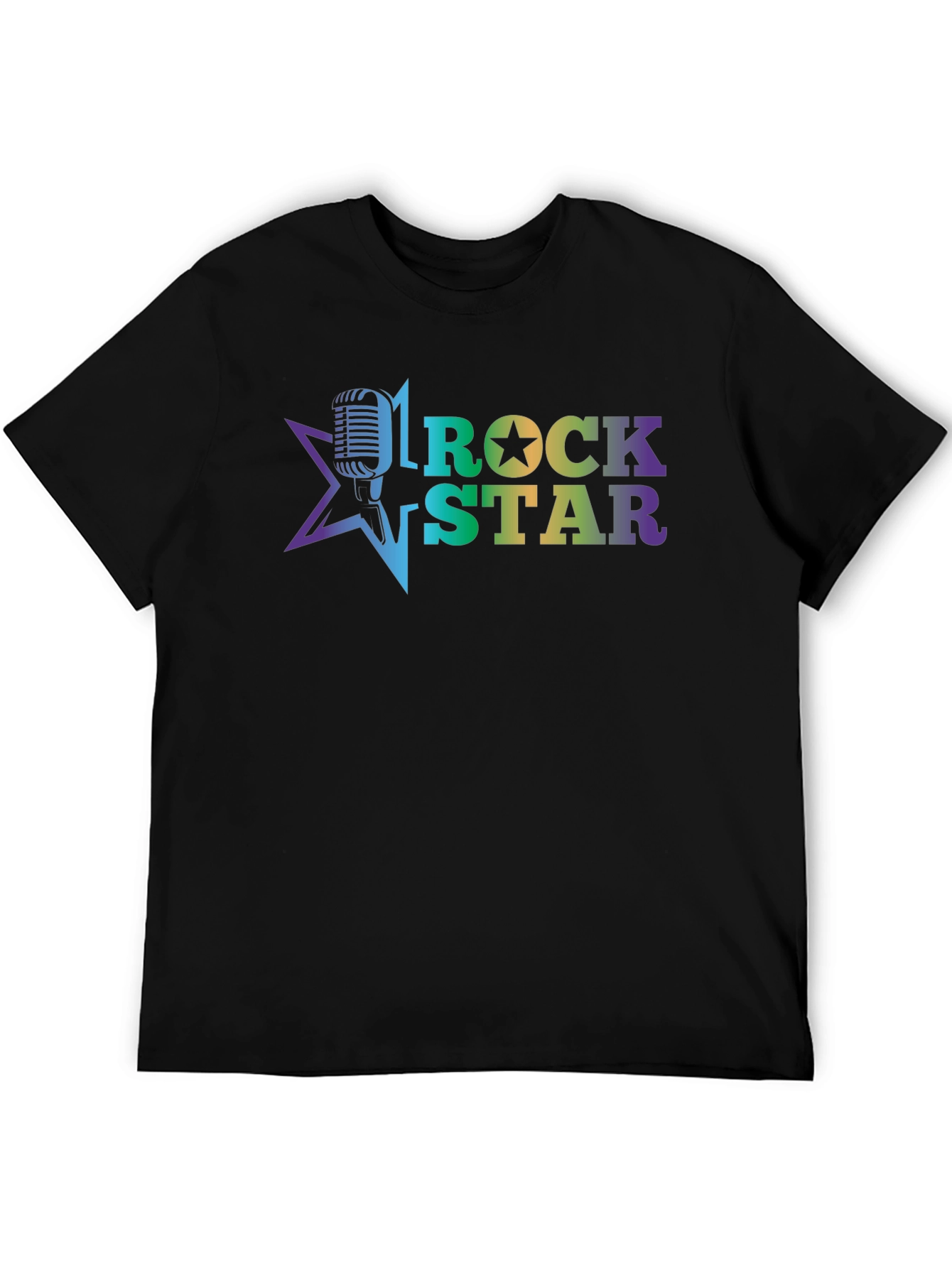 Rock Star Graphic Tee - Black Unisex T-Shirt