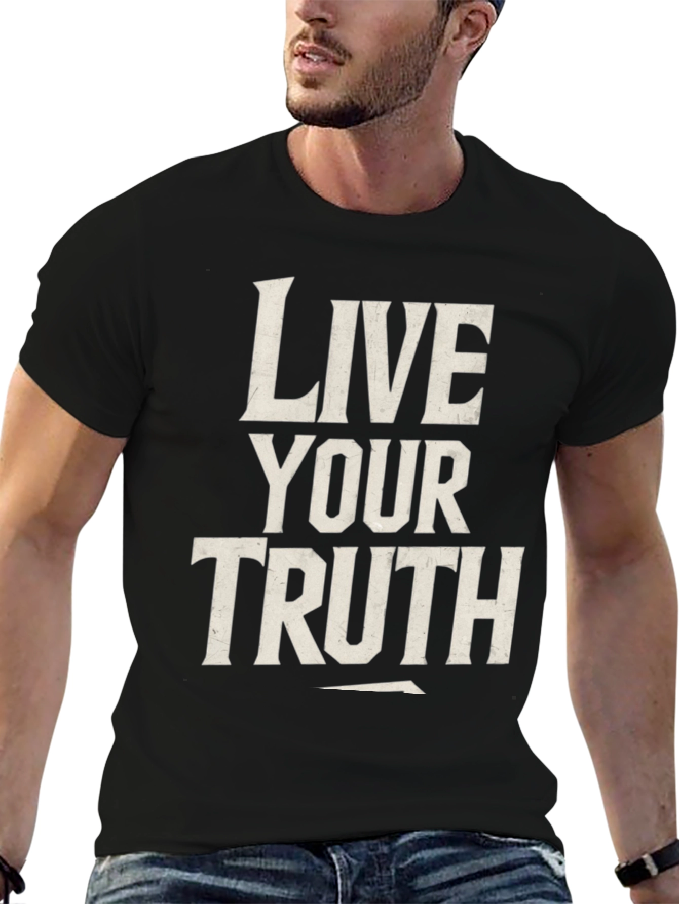 Live Your Truth Graphic Tee - Black Unisex T-Shirt