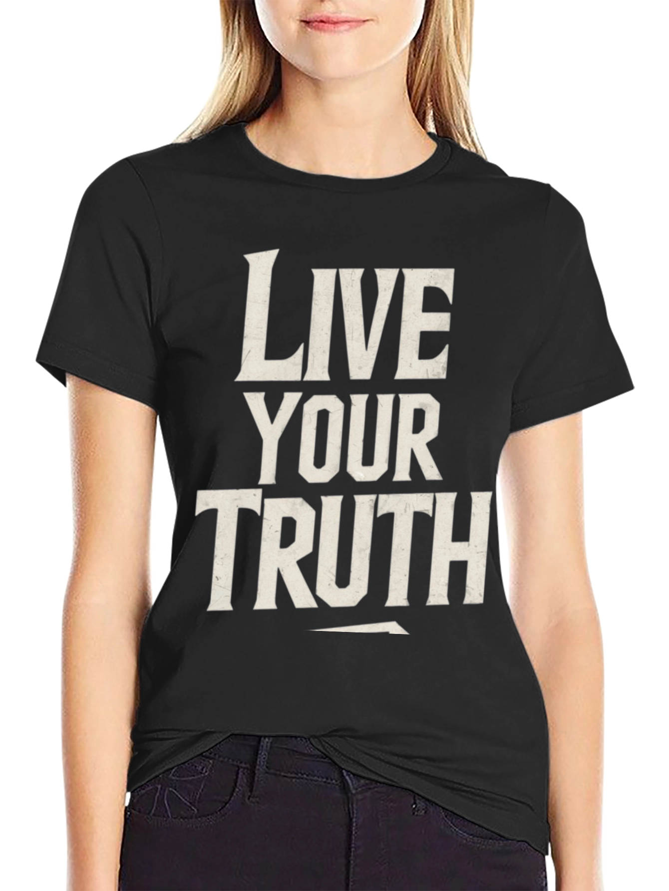 Live Your Truth Graphic Tee - Black Unisex T-Shirt