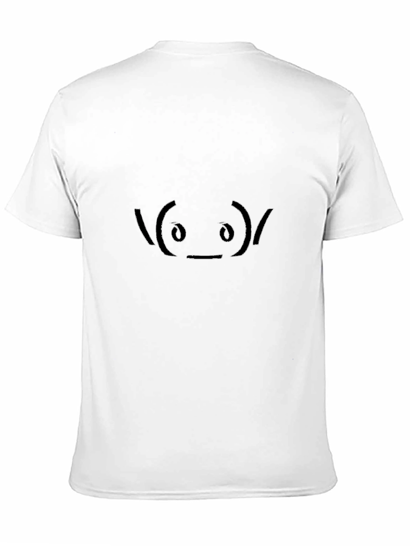 Shruggie Emoticon Black T-Shirt
