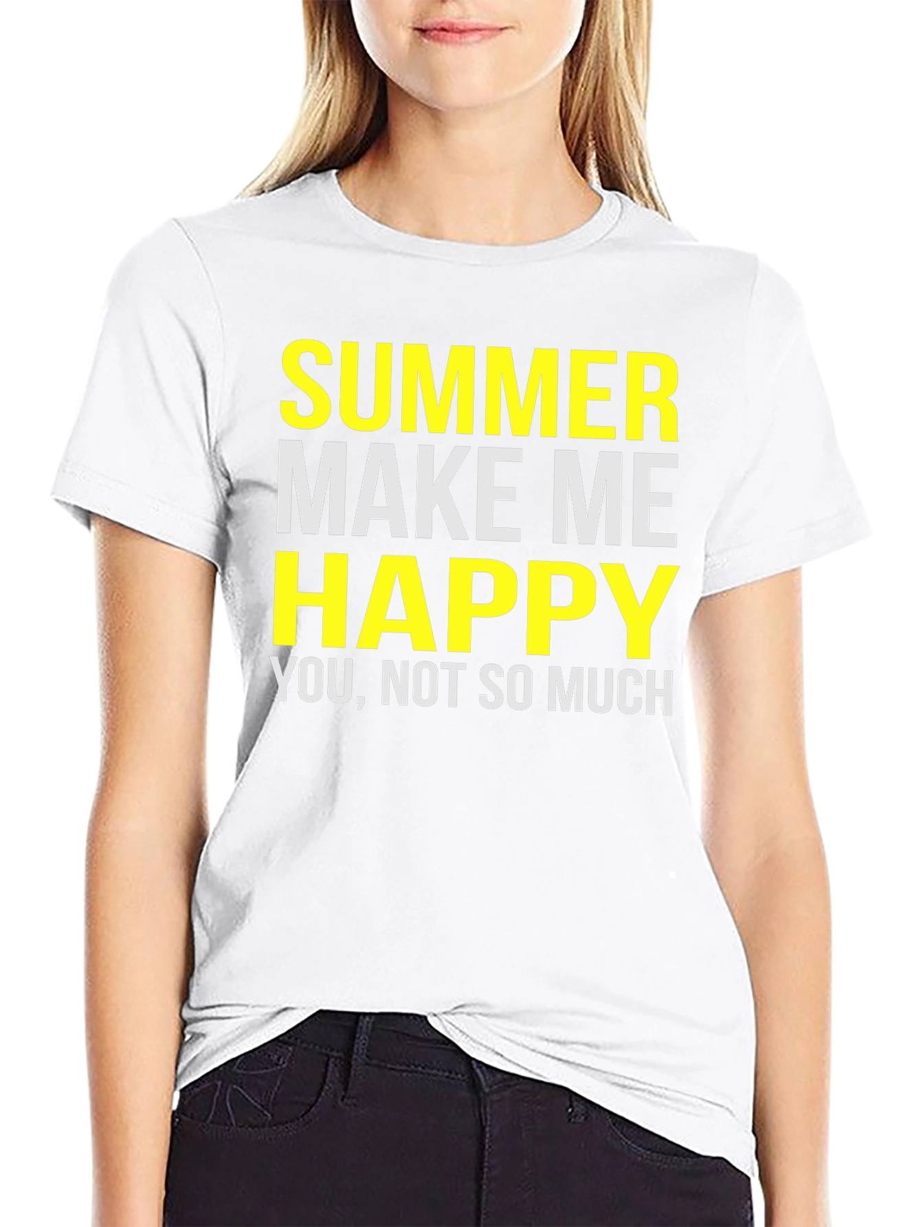 Funny Summer T-Shirt - Make Me Happy Graphic Tee