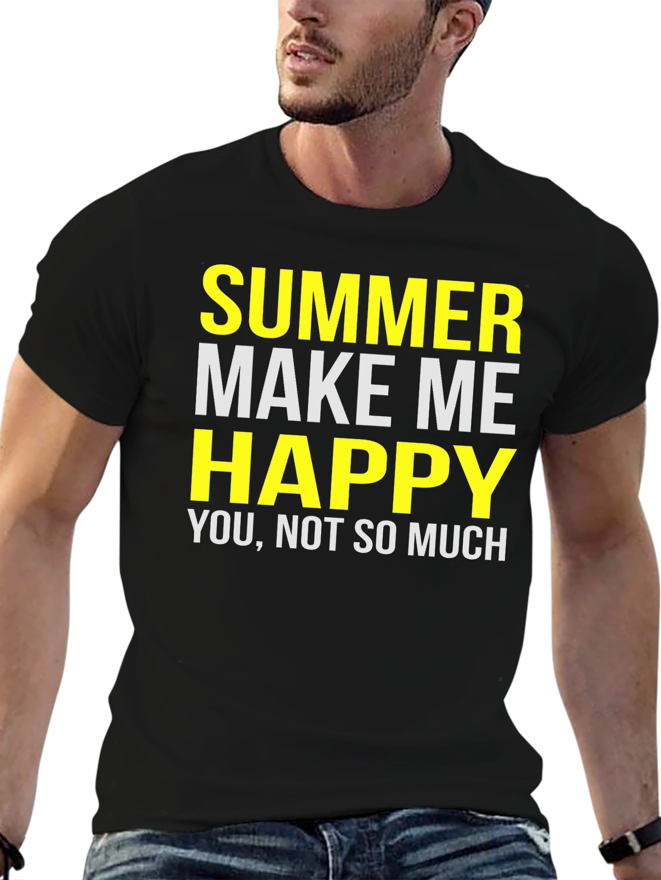 Funny Summer T-Shirt - Make Me Happy Graphic Tee