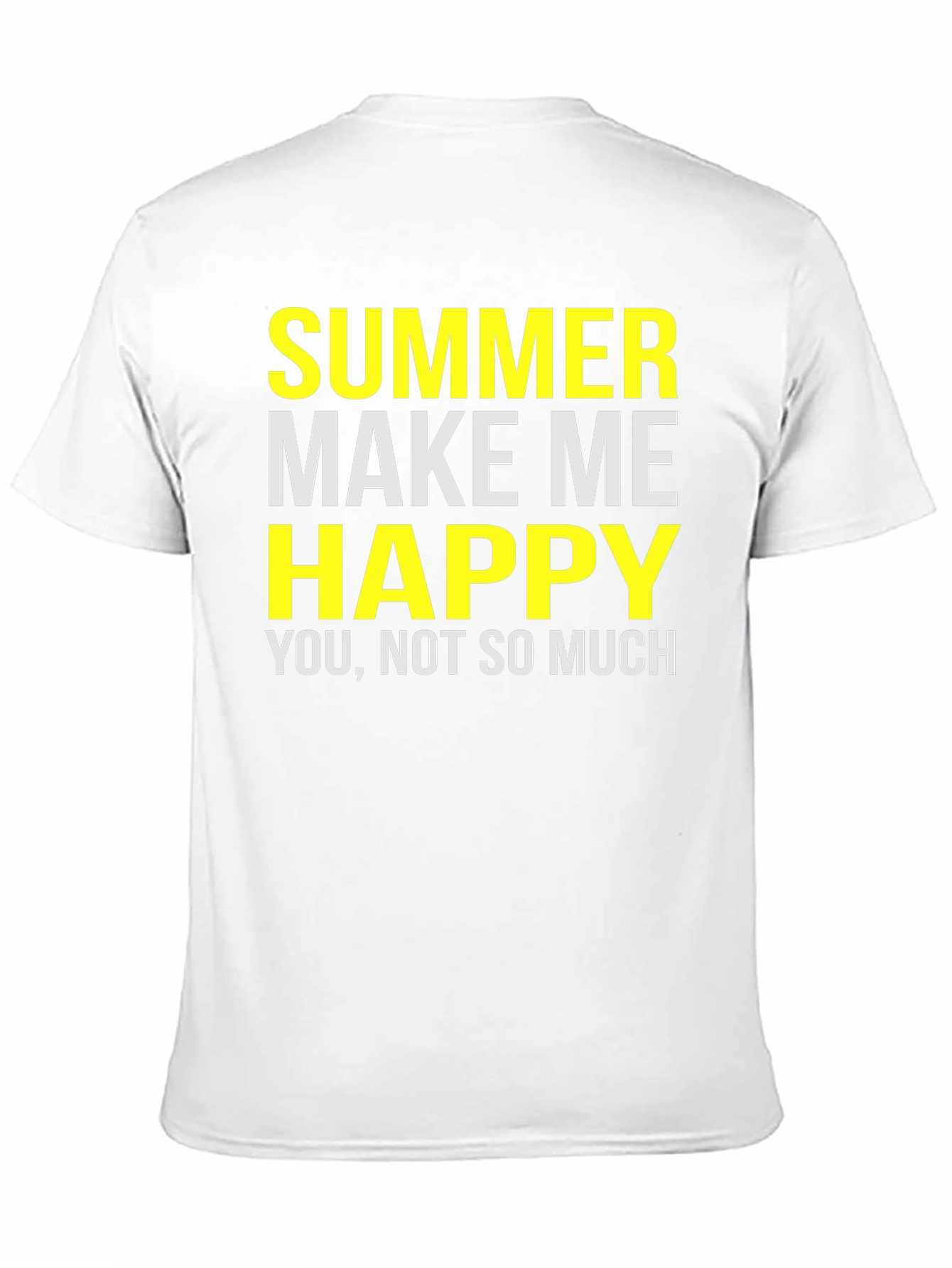 Funny Summer T-Shirt - Make Me Happy Graphic Tee