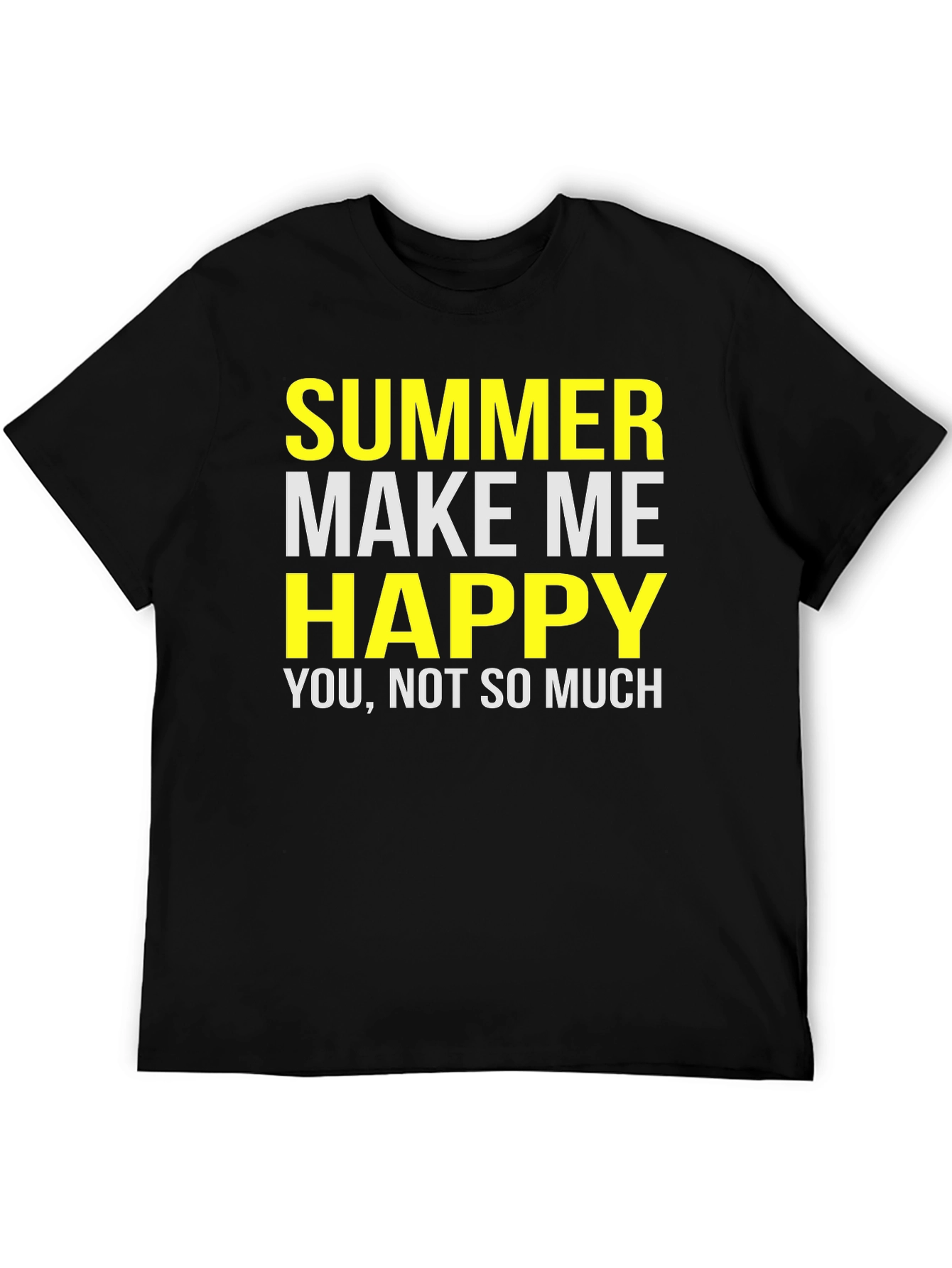 Funny Summer T-Shirt - Make Me Happy Graphic Tee