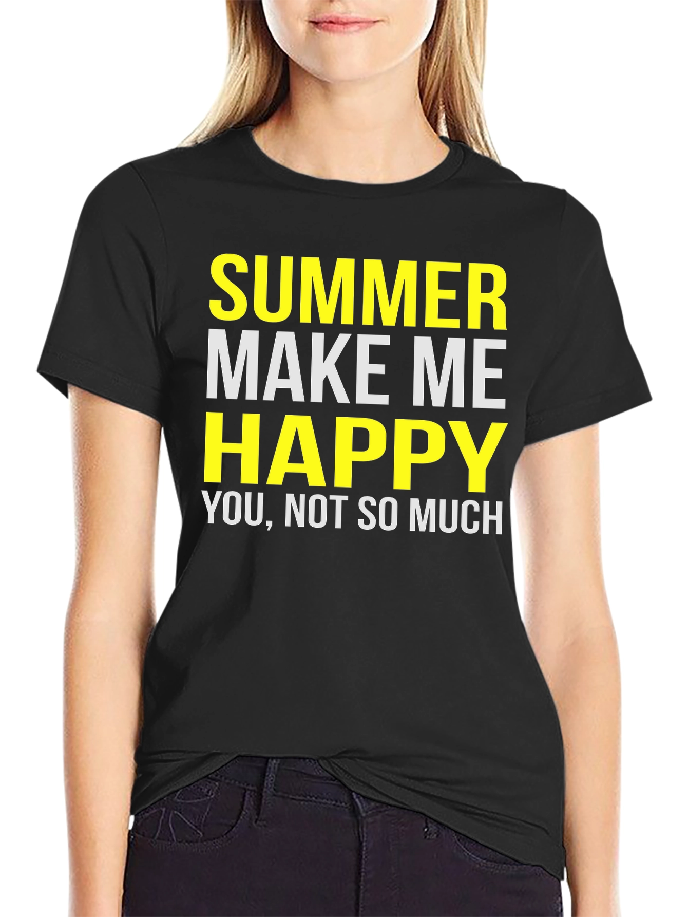 Funny Summer T-Shirt - Make Me Happy Graphic Tee