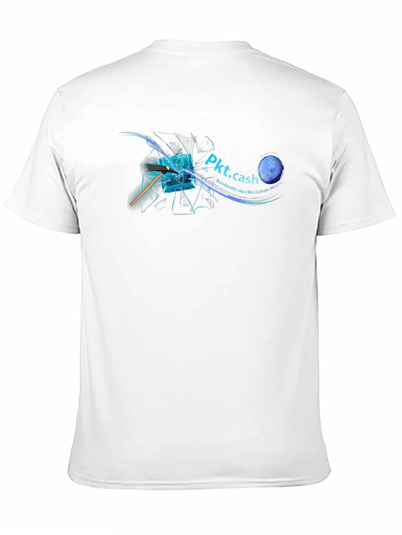 Pkt.cash Black T-Shirt - Bandwidth Hard Blockchain Mining