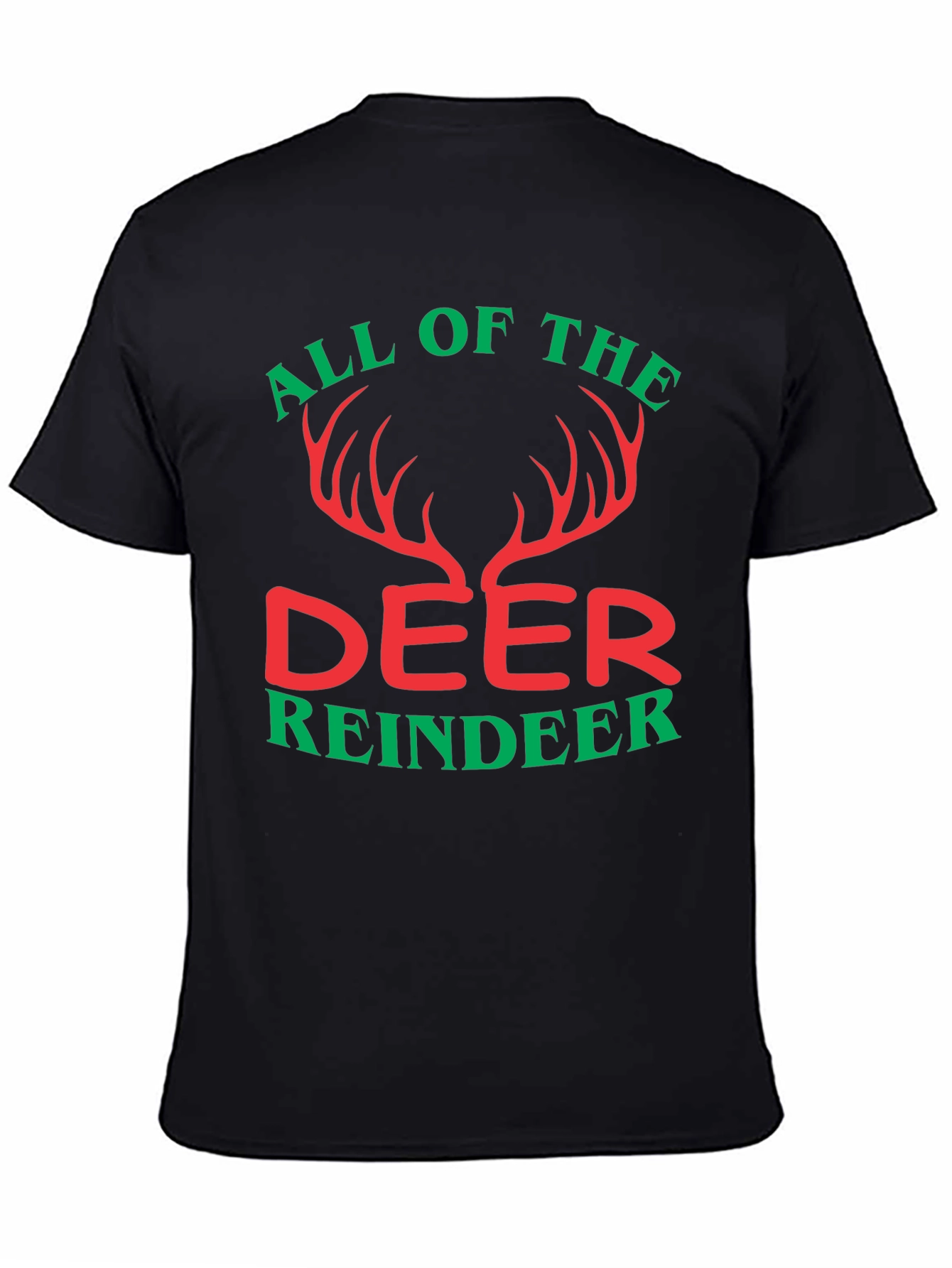 All Of The Deer Reindeer Graphic T-Shirt
