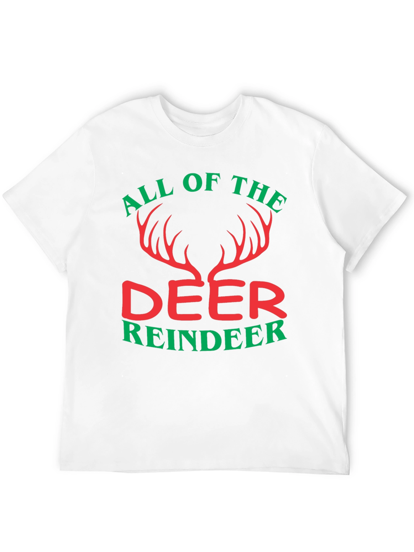 All Of The Deer Reindeer Graphic T-Shirt