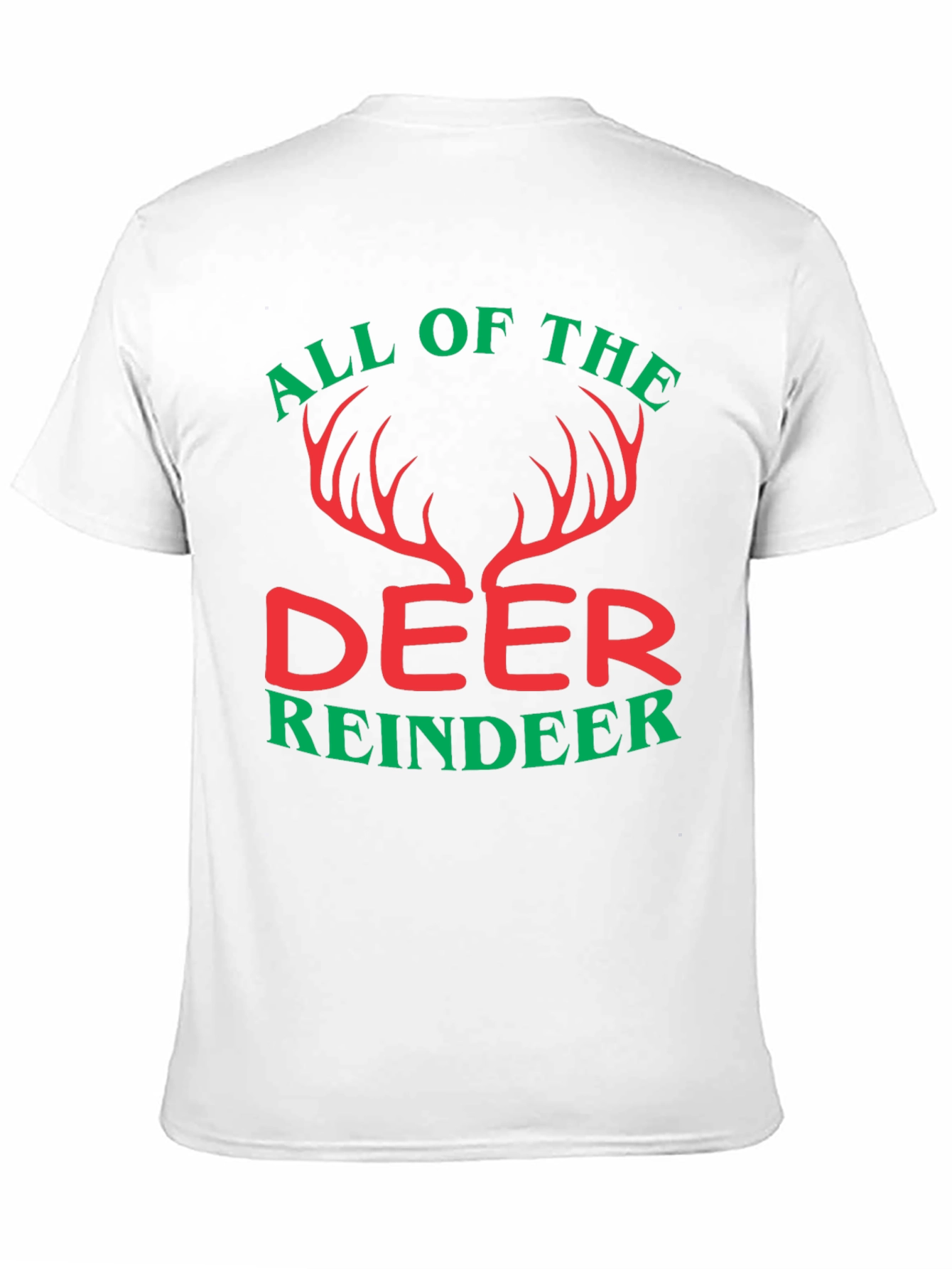 All Of The Deer Reindeer Graphic T-Shirt