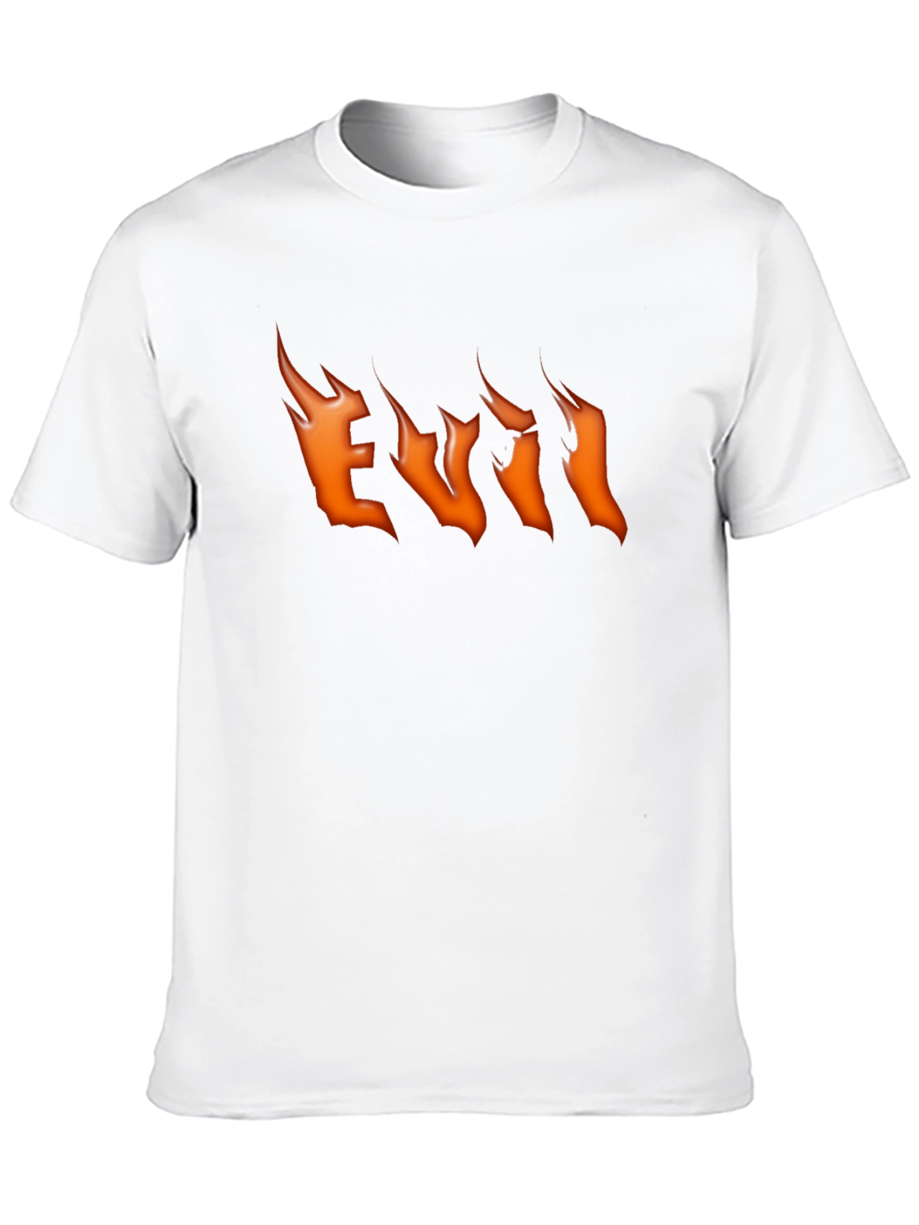 Evil Flames Graphic Black T-Shirt