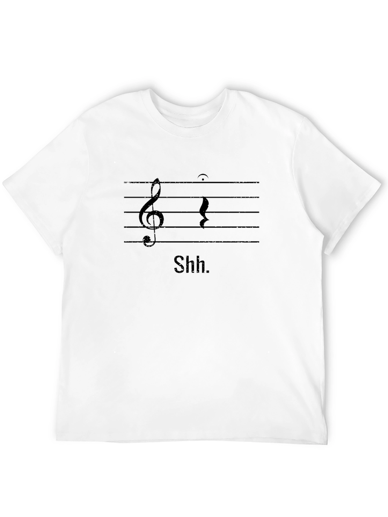 Shhh Music Rest T-Shirt - Black