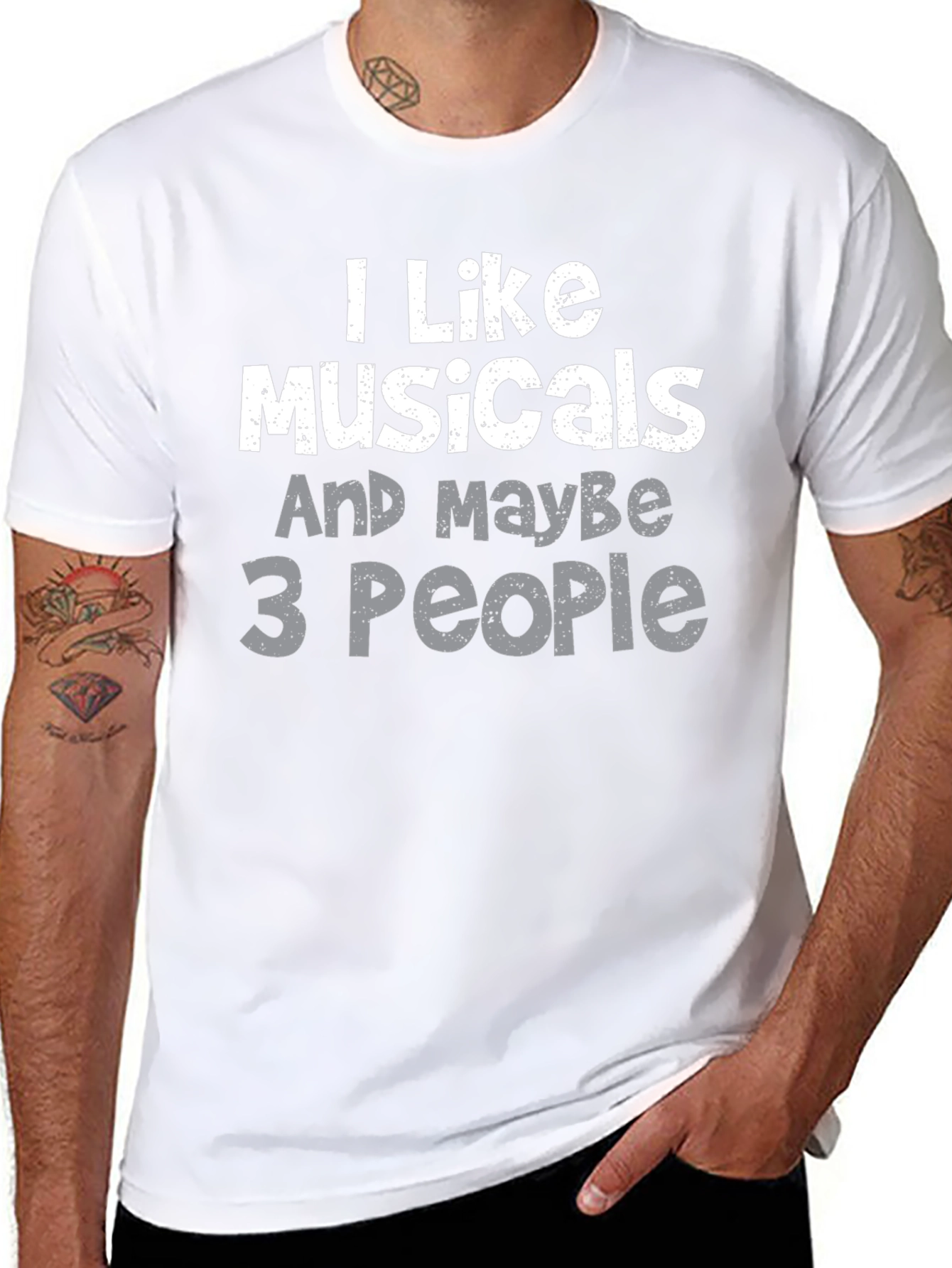 I Like Musicals T-Shirt Funny Introvert Tee