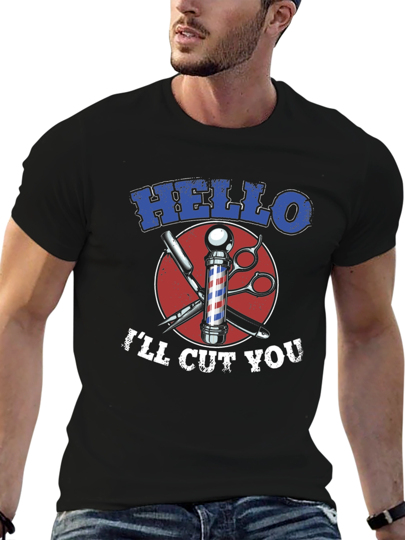 Hello Ill Cut You Barber Tee