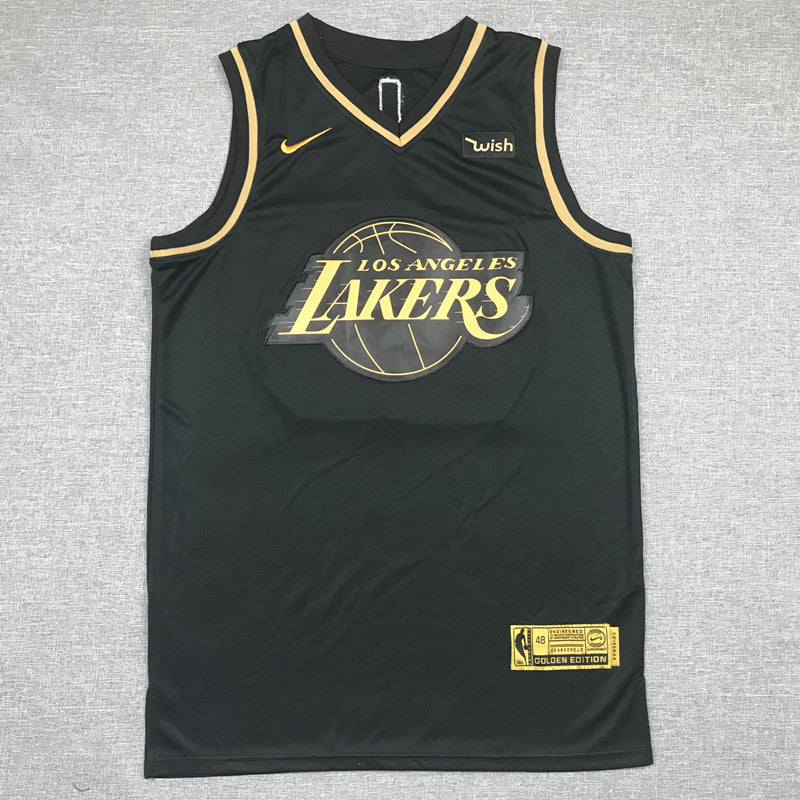 Men's Los Angeles Lakers LeBron James #23 NBA Black Swingman Player Jerseys