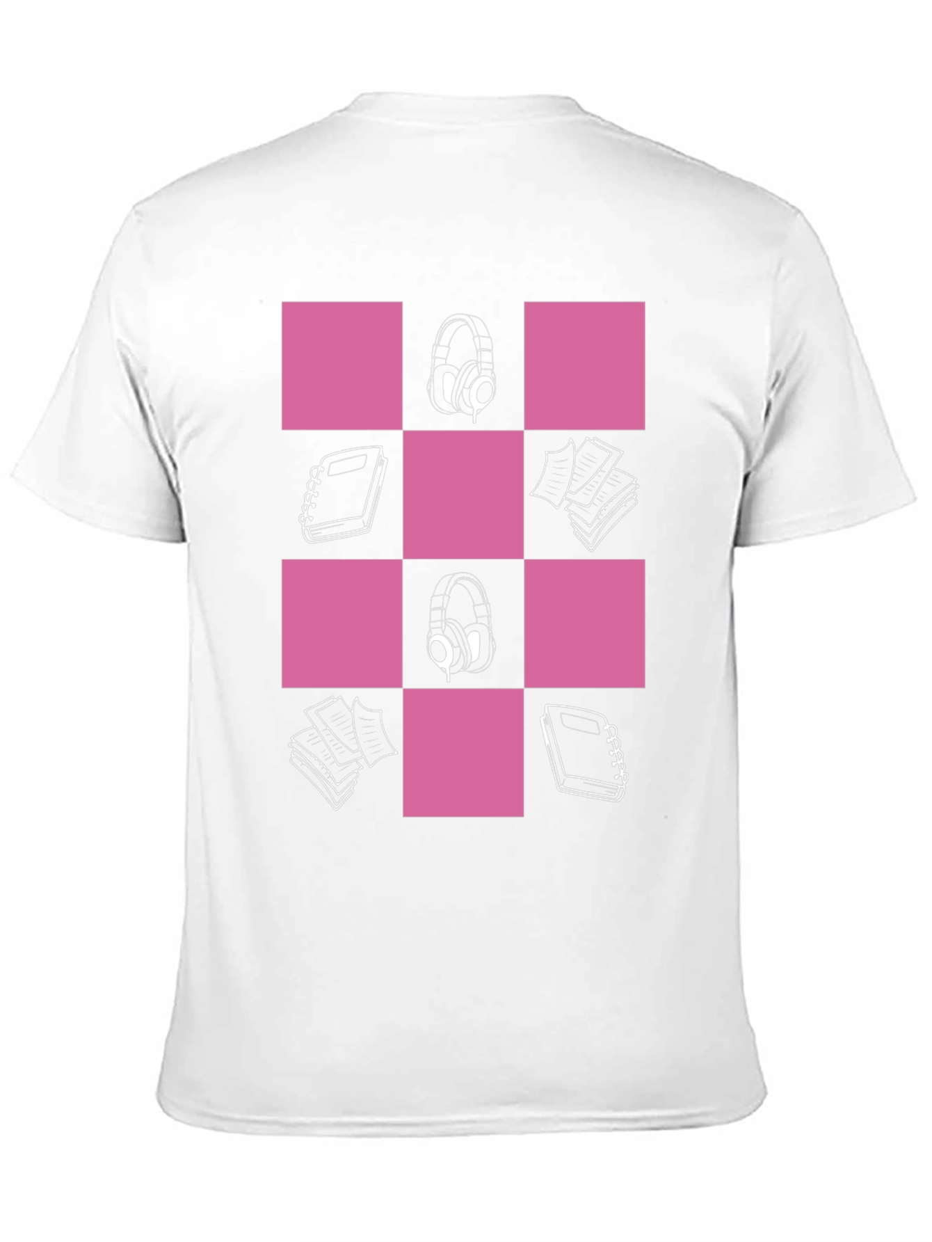 Headphones and Notebooks Graphic Tee