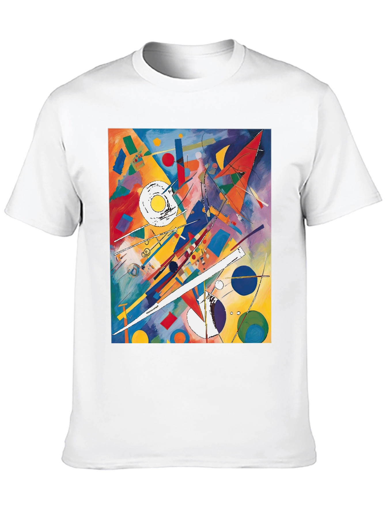 Abstract Art Graphic Tee - Kandinsky Inspired Design