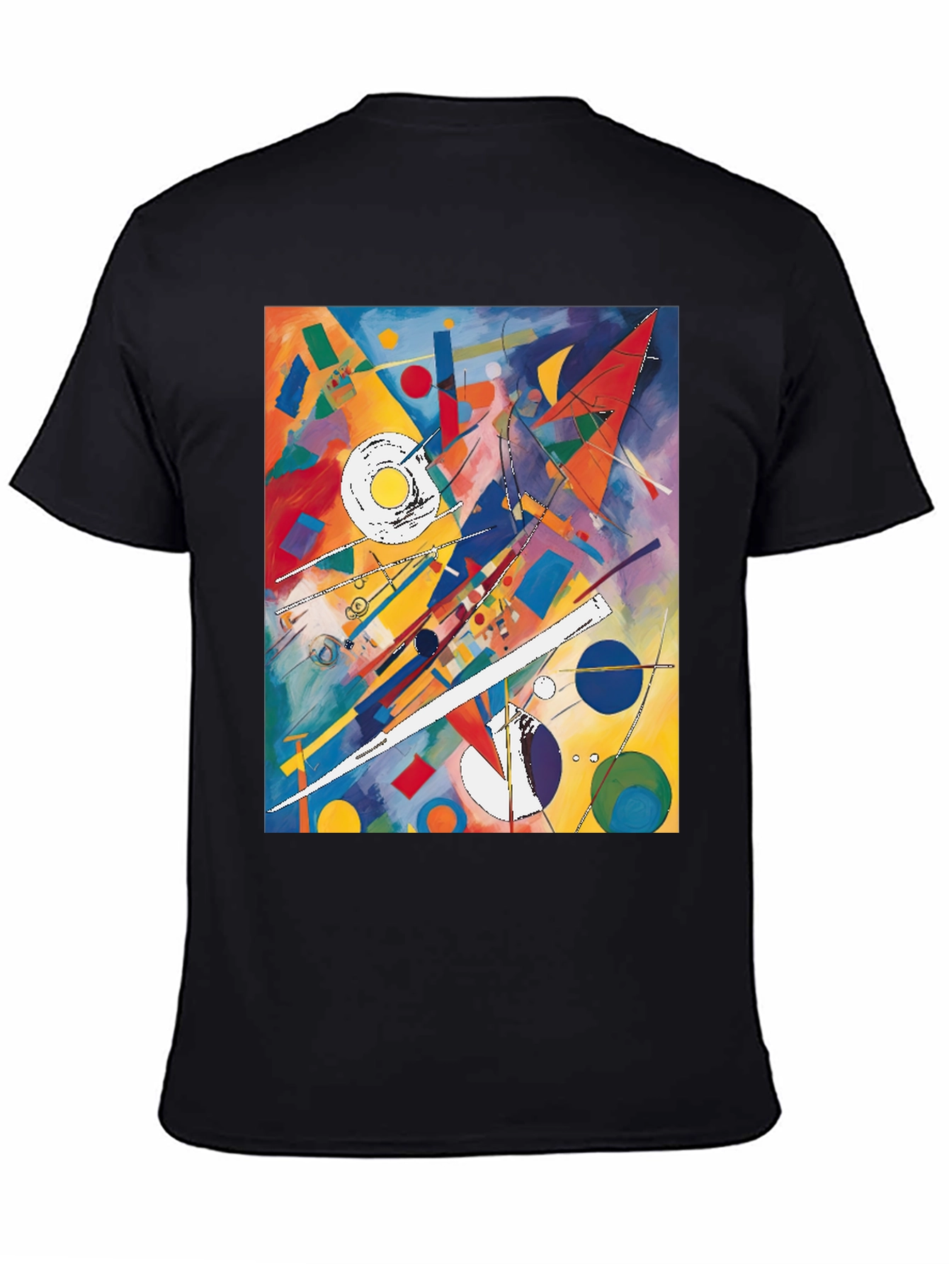 Abstract Art Graphic Tee - Kandinsky Inspired Design