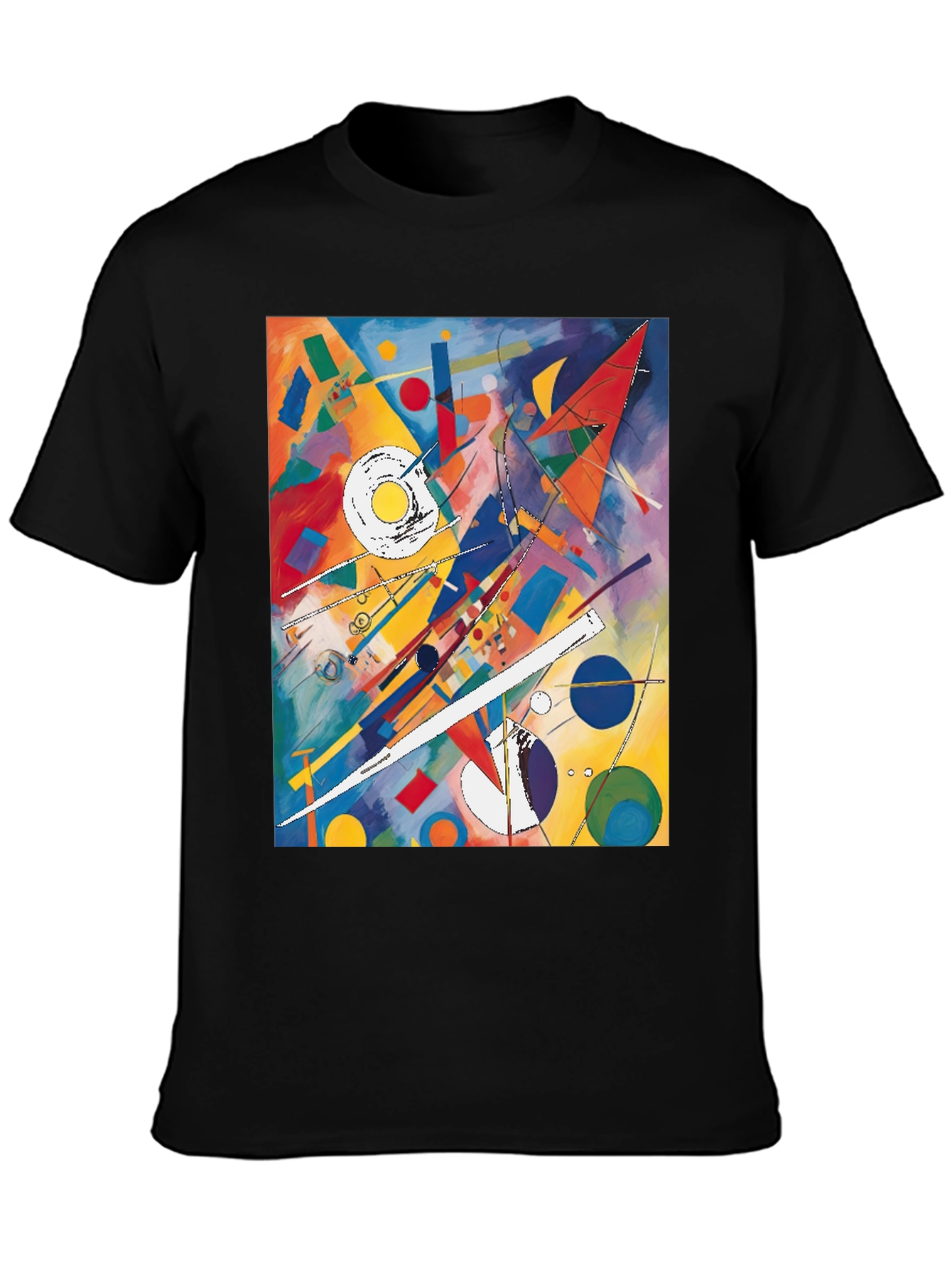 Abstract Art Graphic Tee - Kandinsky Inspired Design