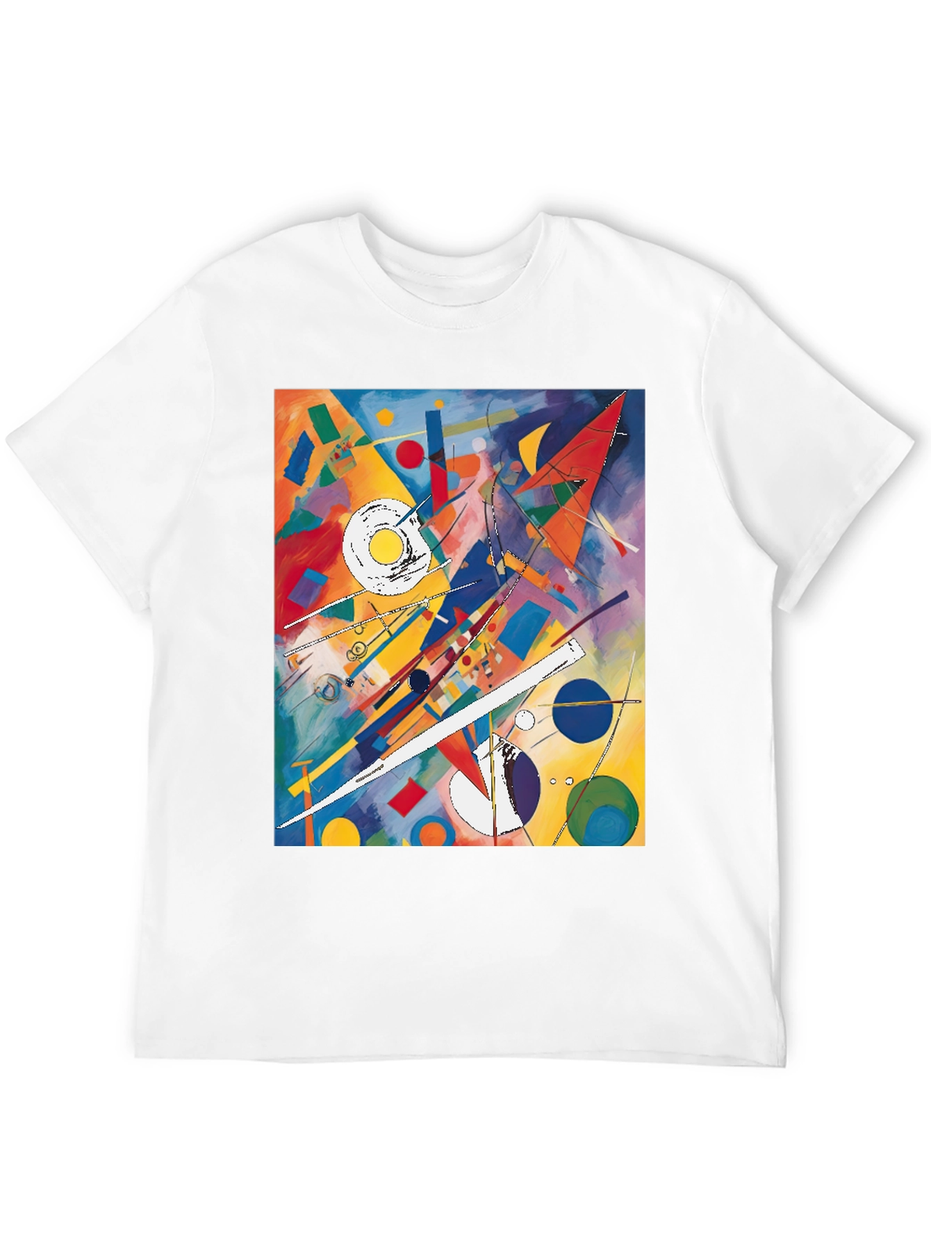 Abstract Art Graphic Tee - Kandinsky Inspired Design