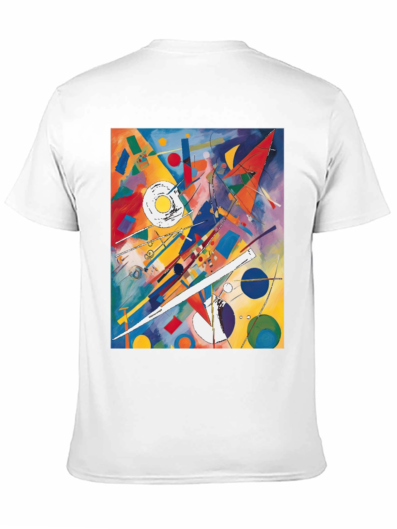 Abstract Art Graphic Tee - Kandinsky Inspired Design