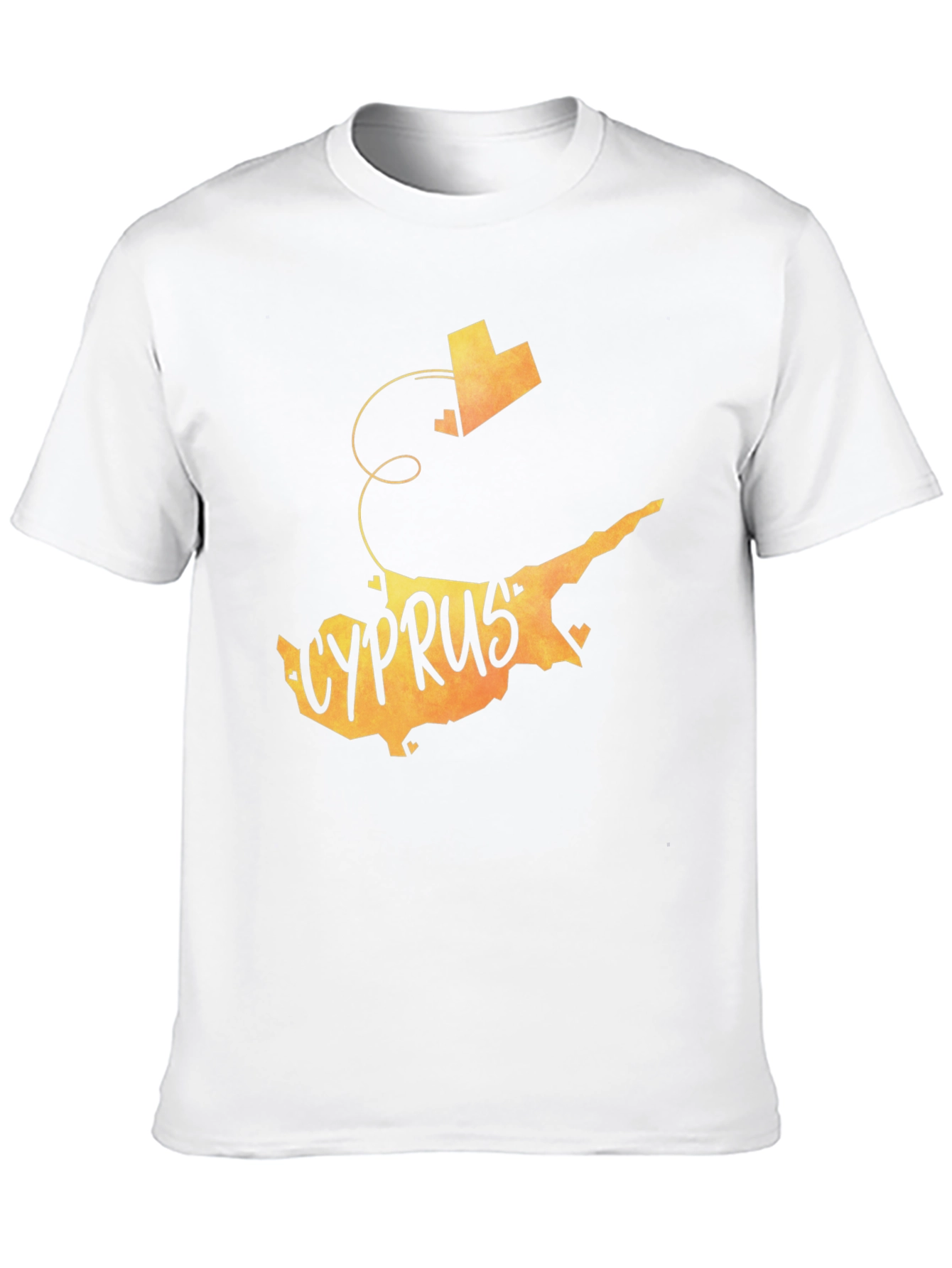 Cyprus Map Graphic Tee - Vacation Souvenir