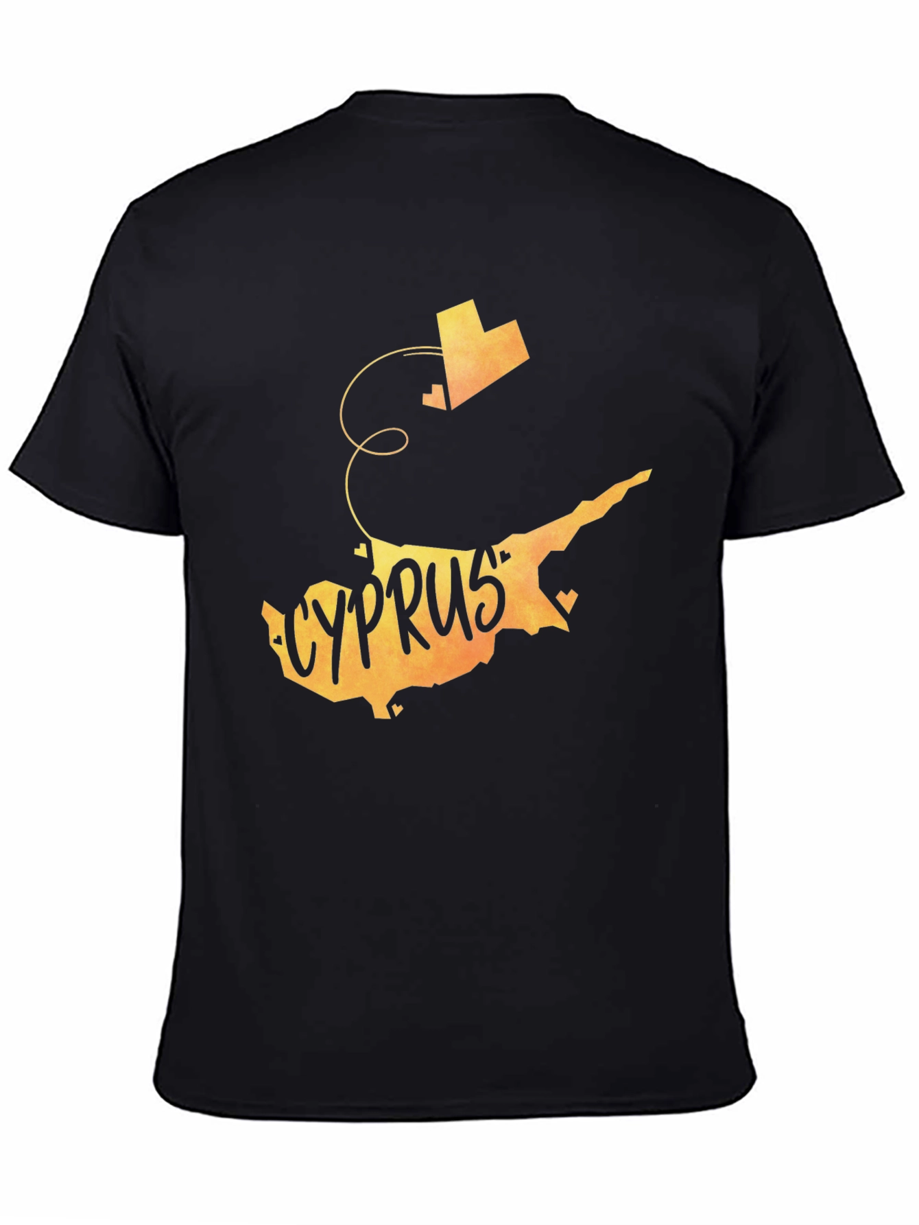 Cyprus Map Graphic Tee - Vacation Souvenir