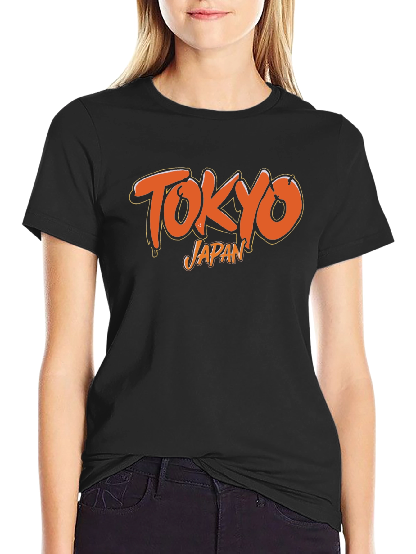 Tokyo Japan Graphic Black T-Shirt