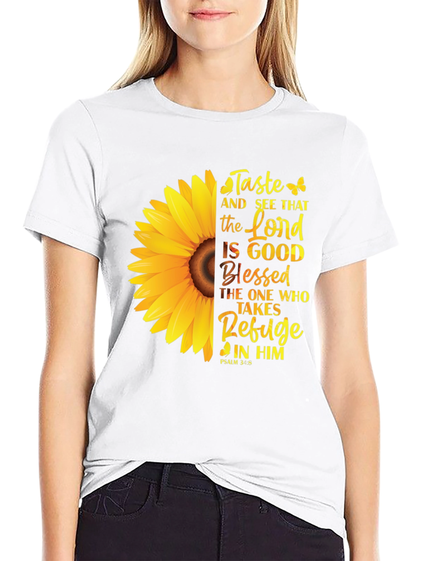 Taste and See T-Shirt - Sunflower Christian Tee