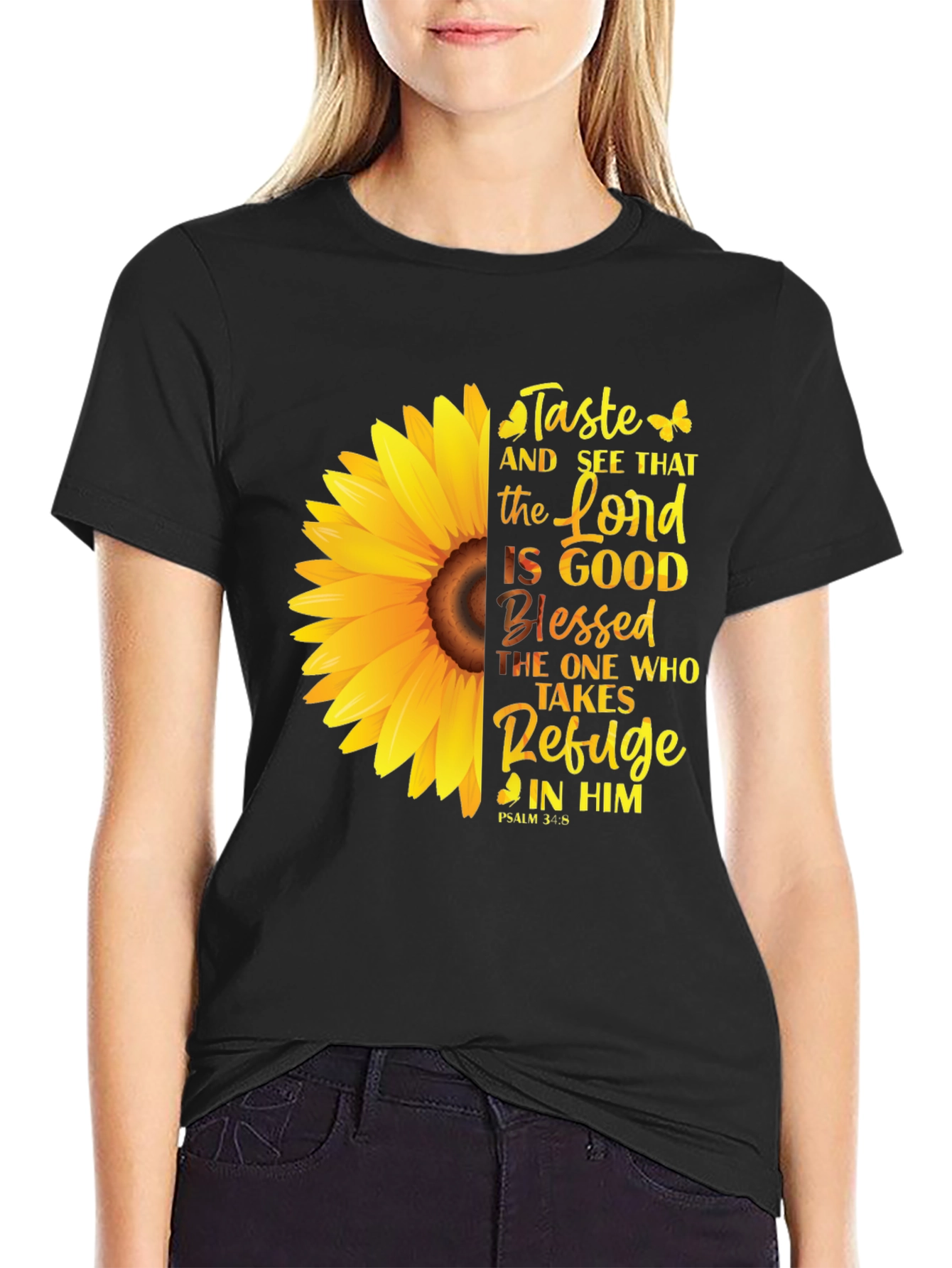 Taste and See T-Shirt - Sunflower Christian Tee