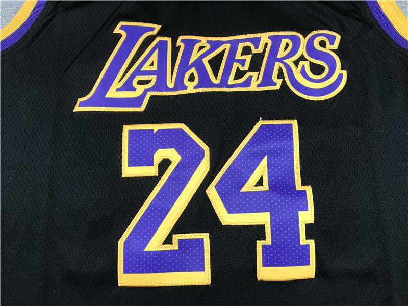 Men's Los Angeles Lakers Kobe Bryant #24 Black 2020/21 Swingman Player Jerseys