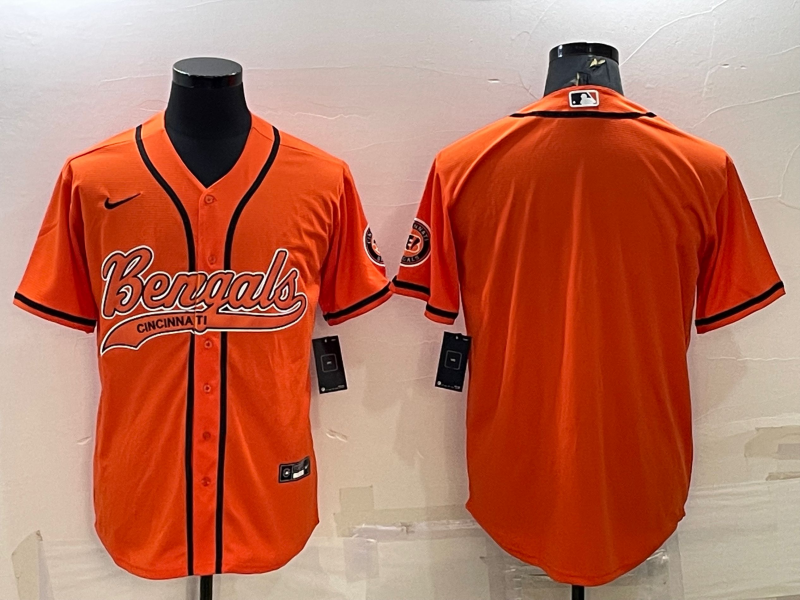 Men's Cincinnati Bengals Orange Blank Jerseys