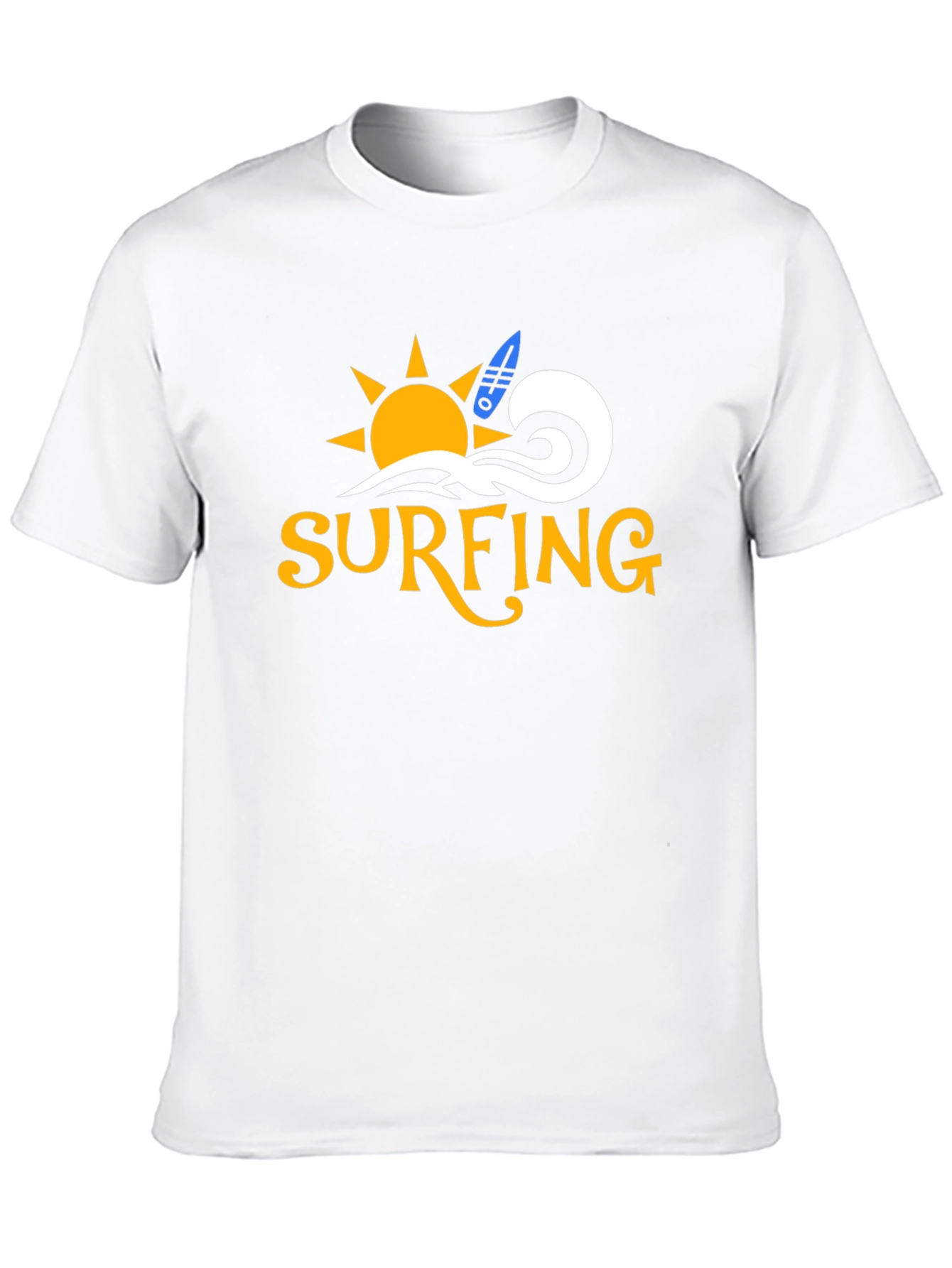 Surfing Graphic Black T-Shirt