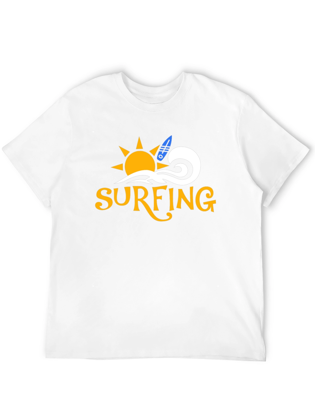Surfing Graphic Black T-Shirt