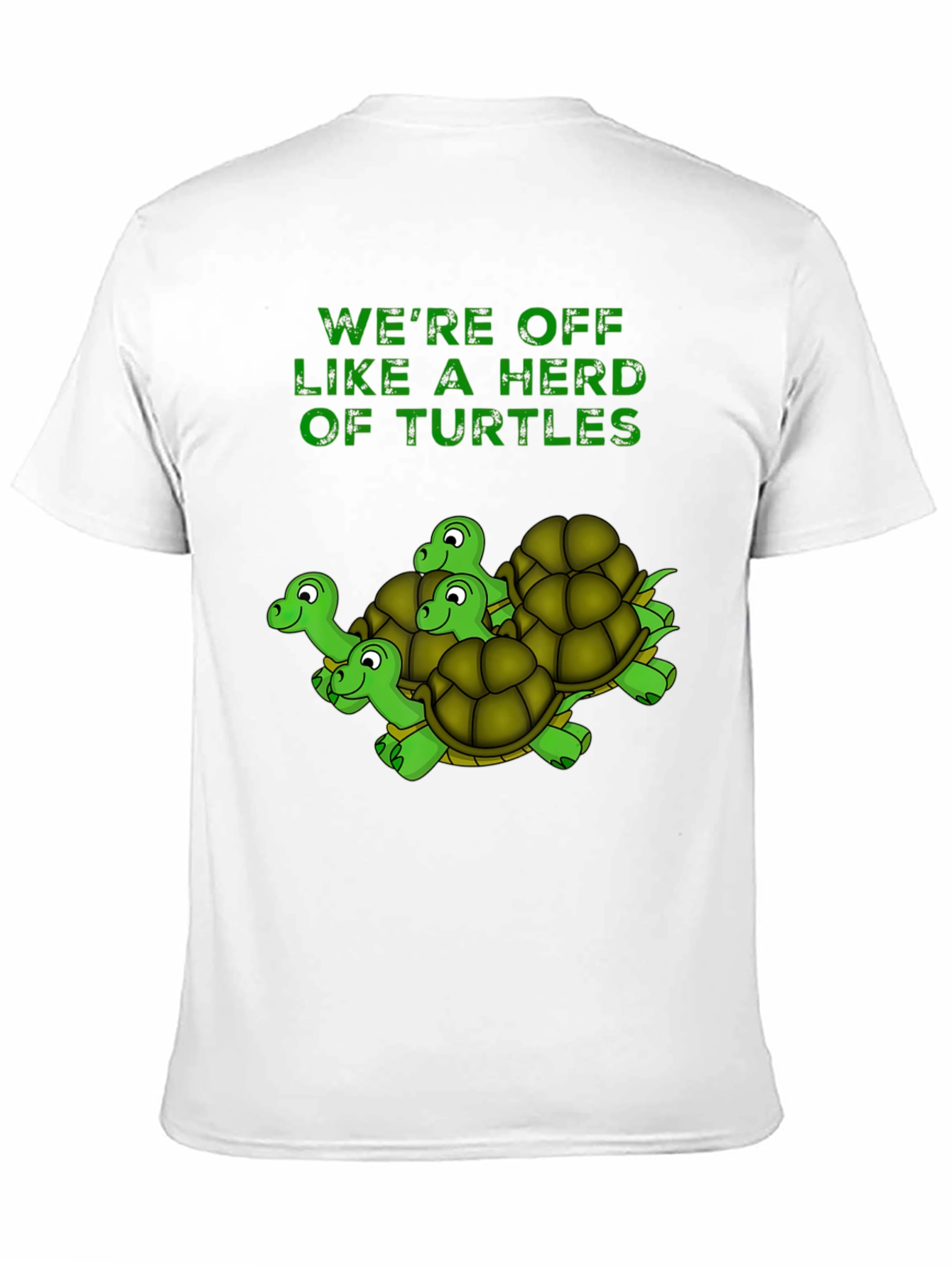 Turtle Herd Graphic T-Shirt - Funny Animal Tee