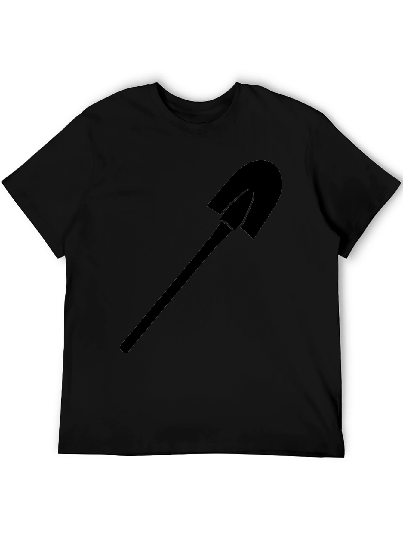 Shovel Graphic Tee - Black Cotton Blend