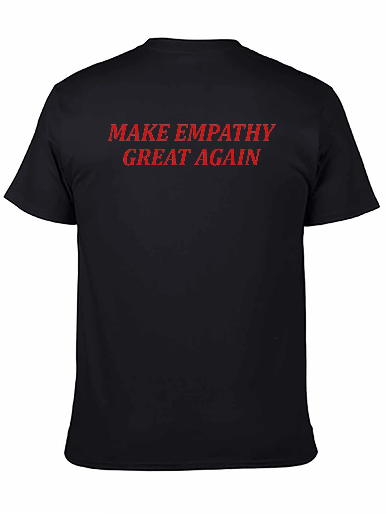 Empathy Slogan Tee - Black T-Shirt