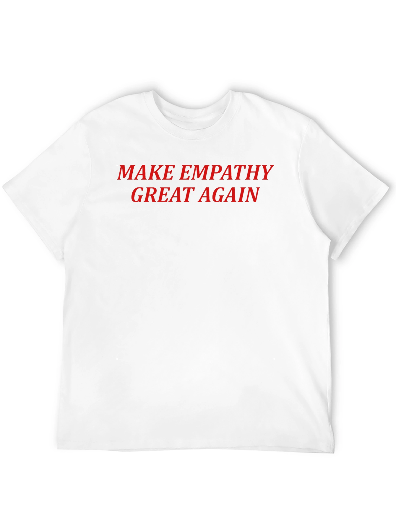 Empathy Slogan Tee - Black T-Shirt