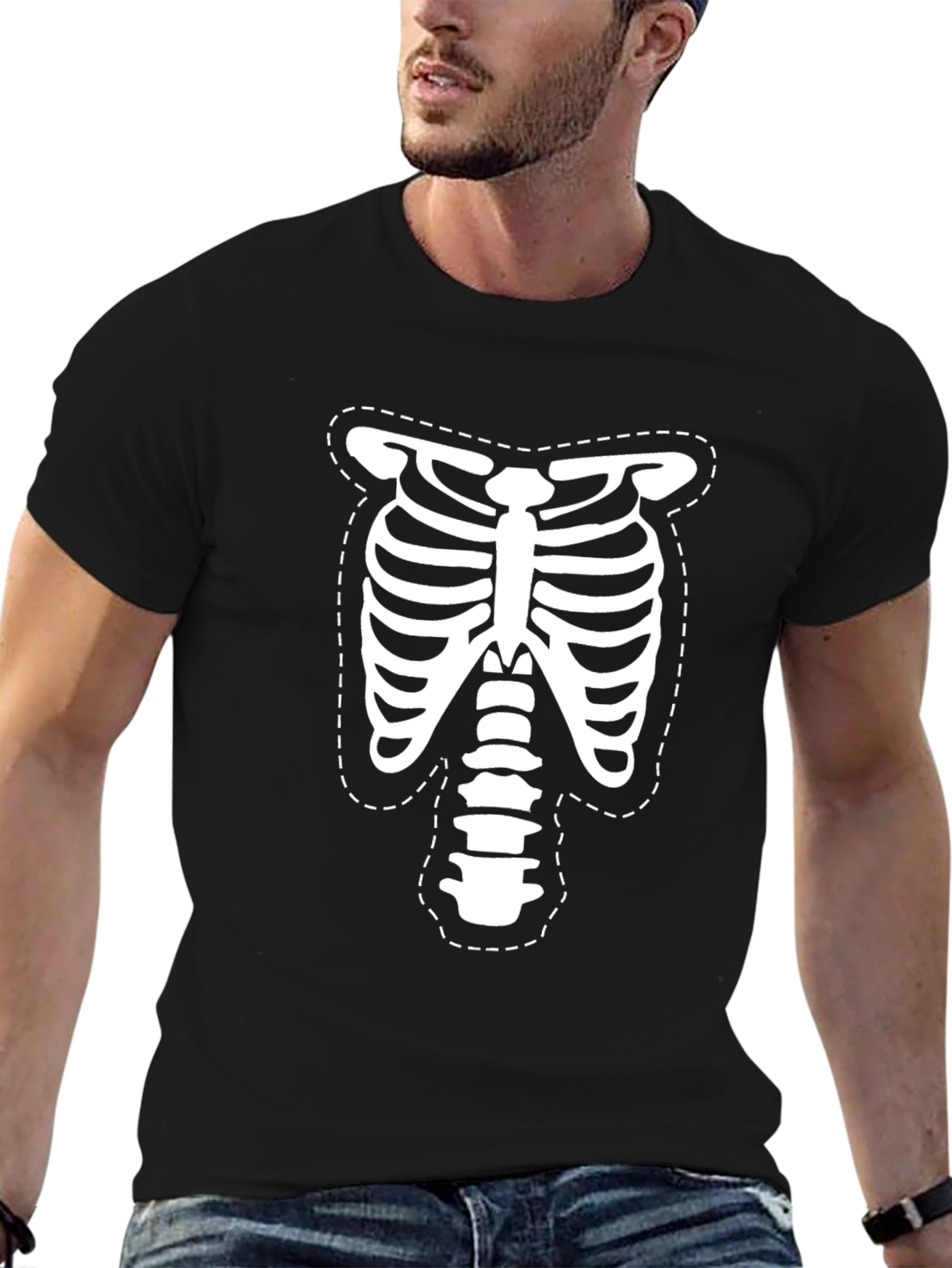 Skeleton Ribcage T-Shirt - Halloween Costume Tee