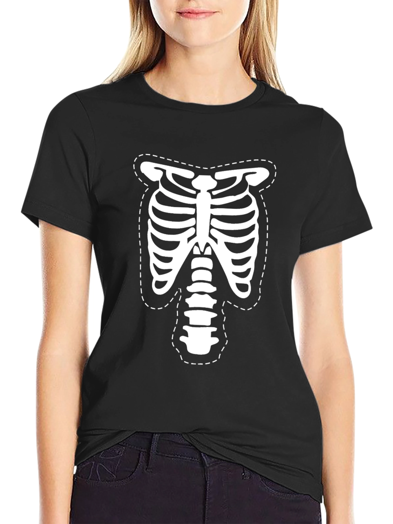 Skeleton Ribcage T-Shirt - Halloween Costume Tee