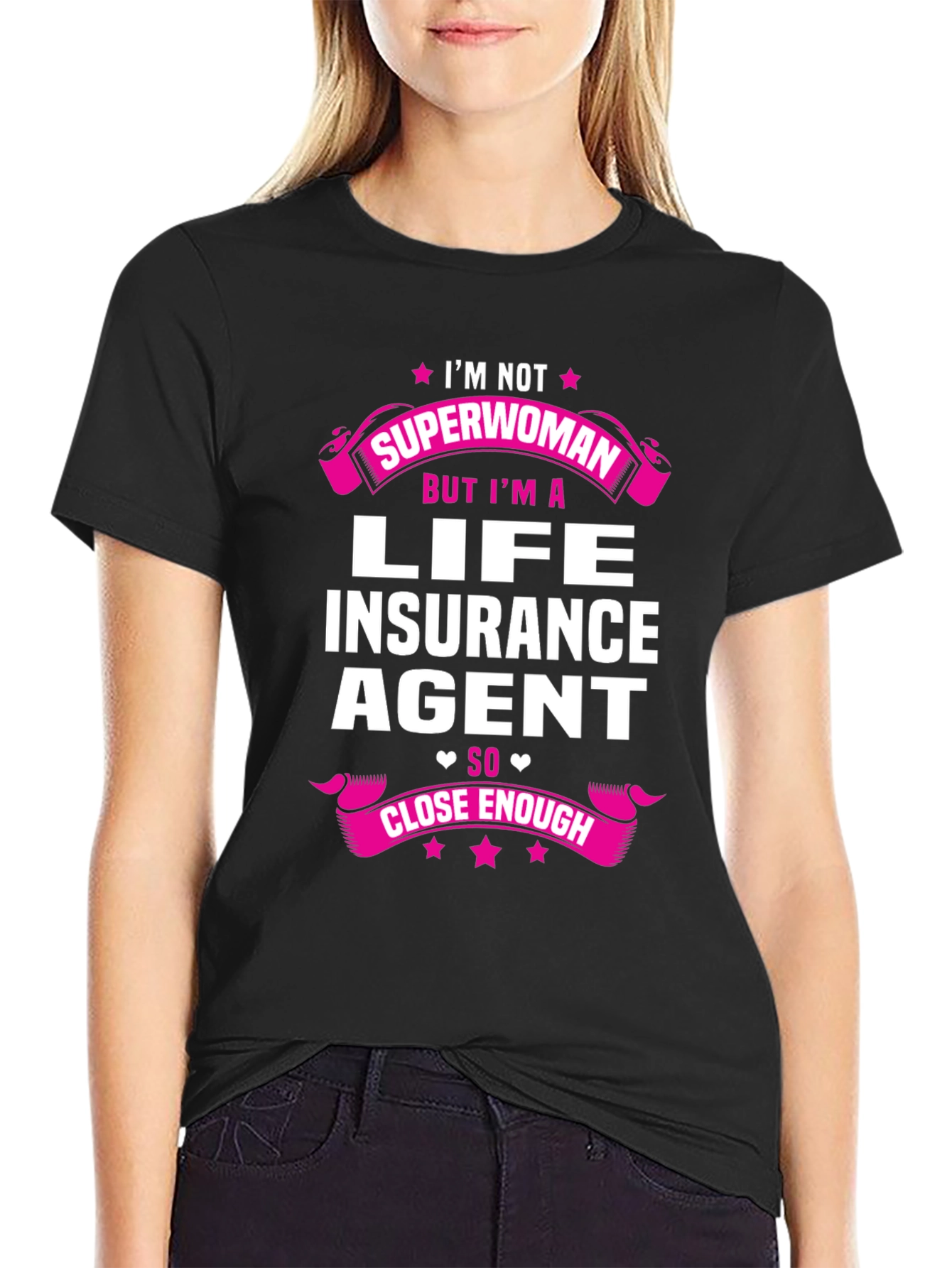 Life Insurance Agent Superwoman Funny T-Shirt