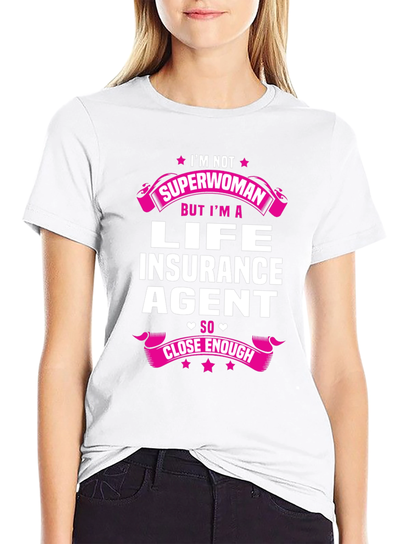 Life Insurance Agent Superwoman Funny T-Shirt