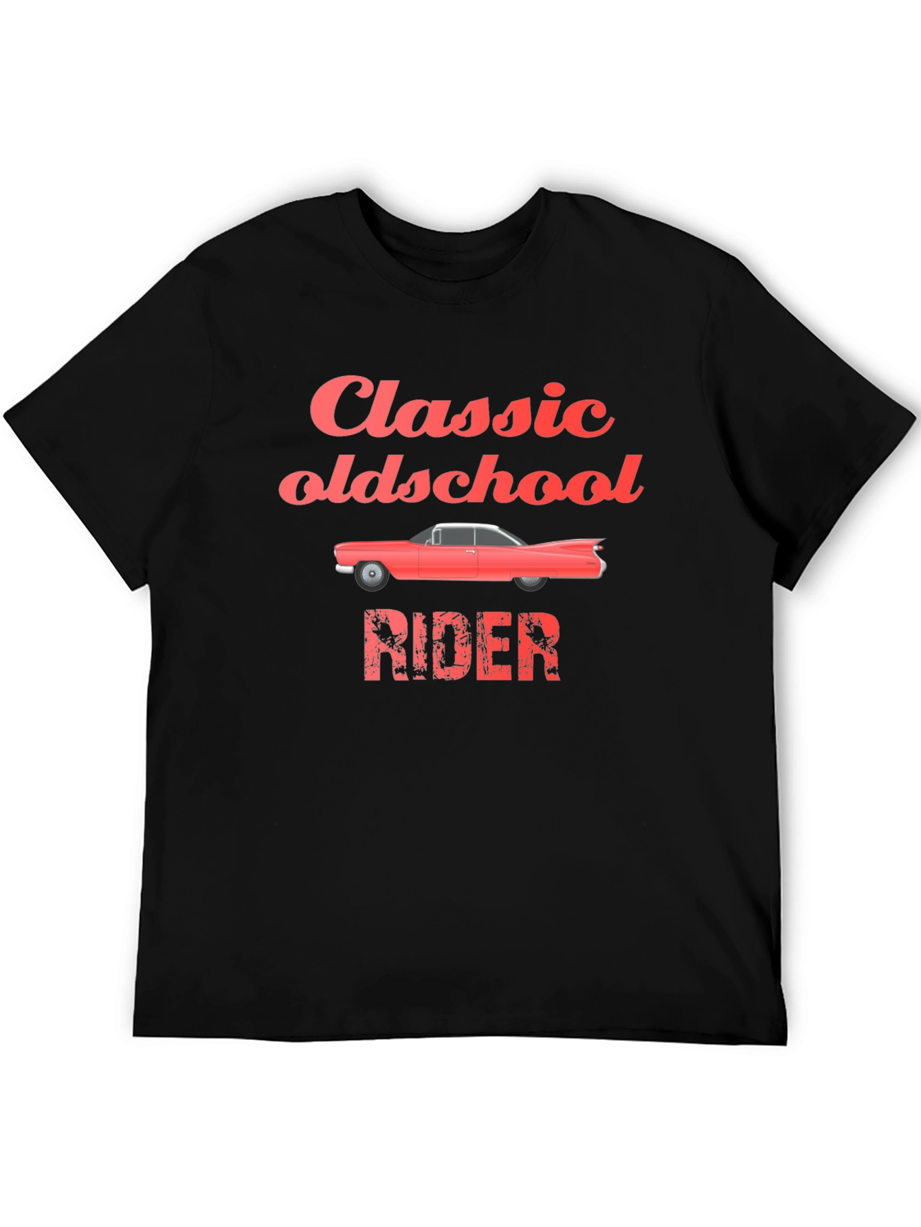 Classic Oldschool Rider Black T-Shirt