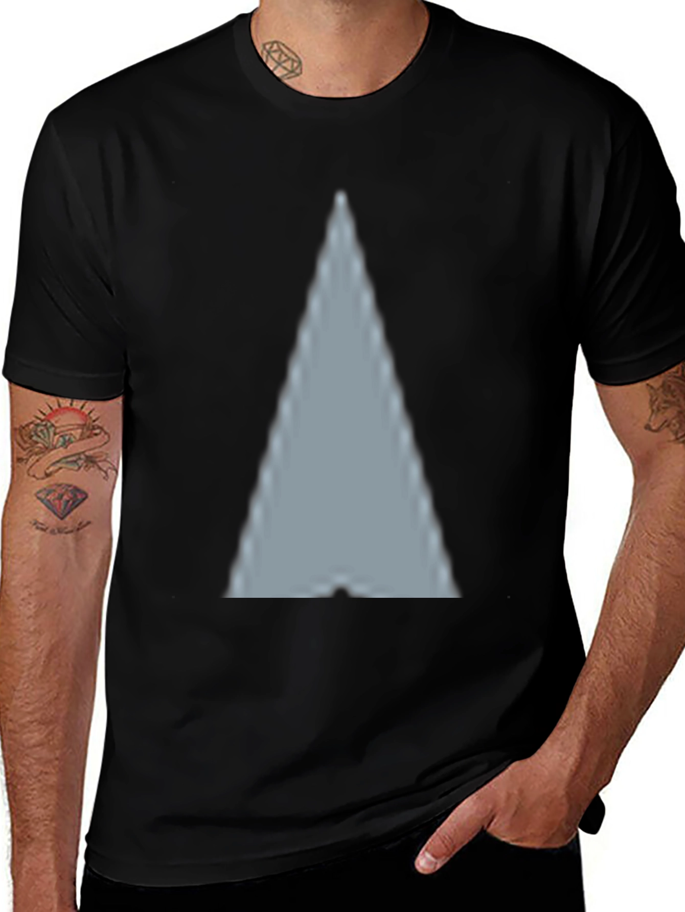 Minimalist Triangle Tee - Modern Style
