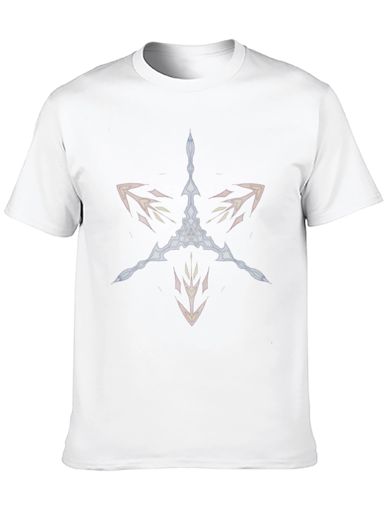 Abstract Arrow Star Black T-Shirt