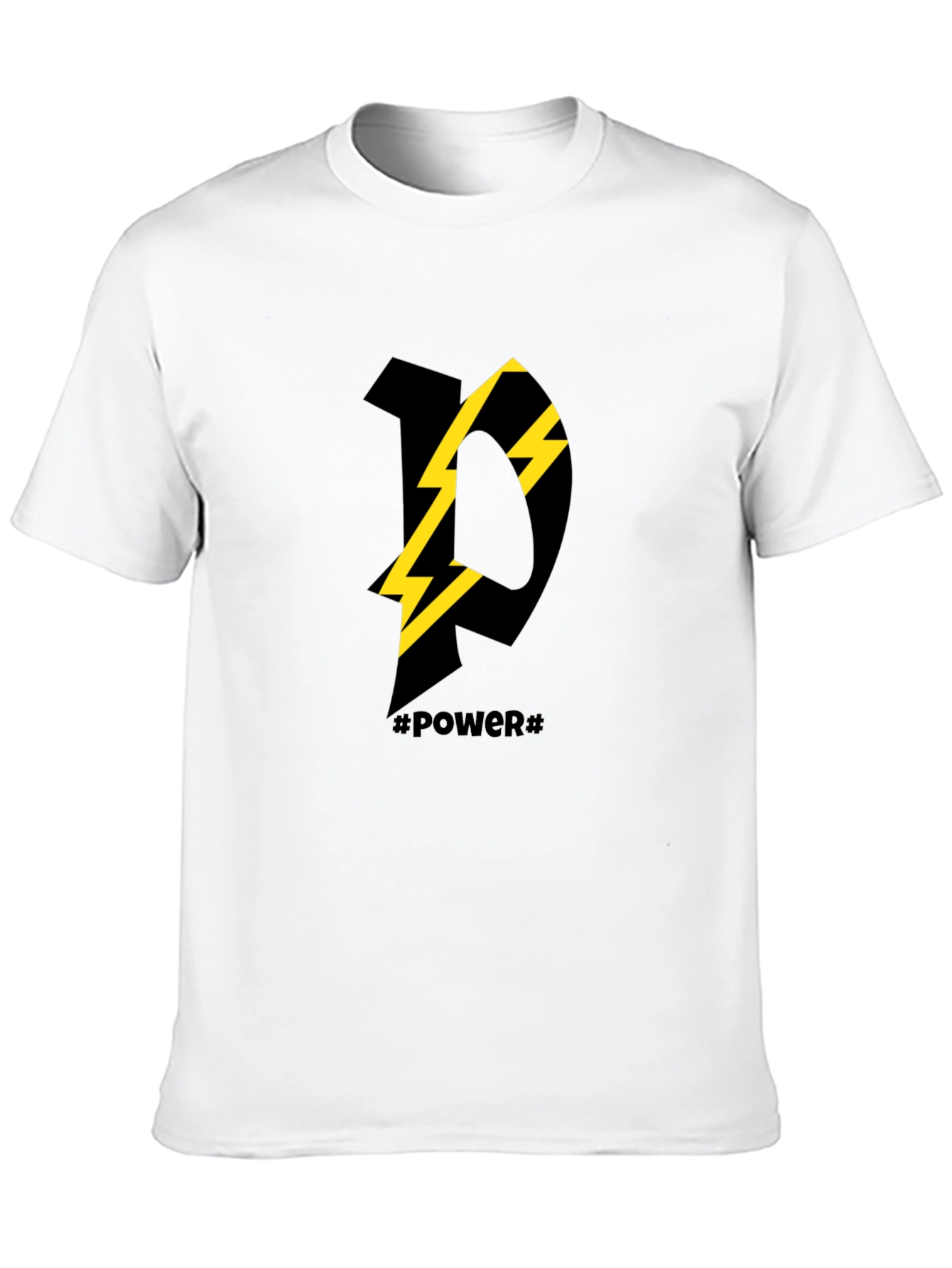 Power Graphic Tee - Modern Black T-Shirt
